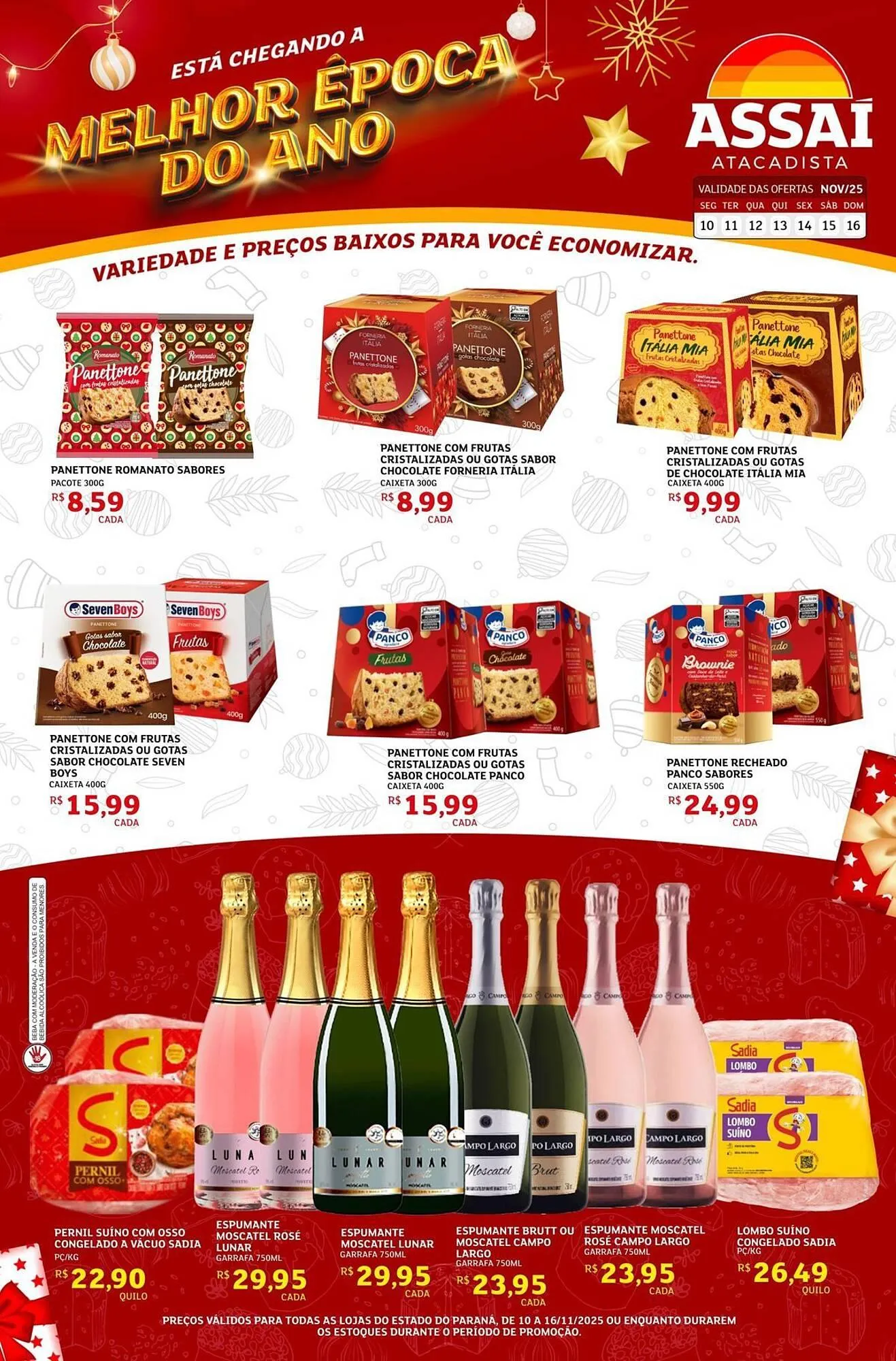 Encarte de Encarte Assaí Atacadista 10 de novembro até 16 de novembro 2025 - Pagina 1