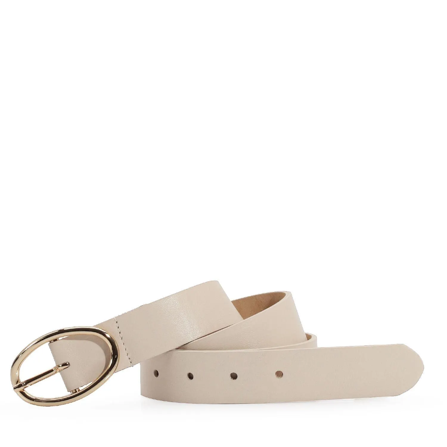 Cinto Couro Off White