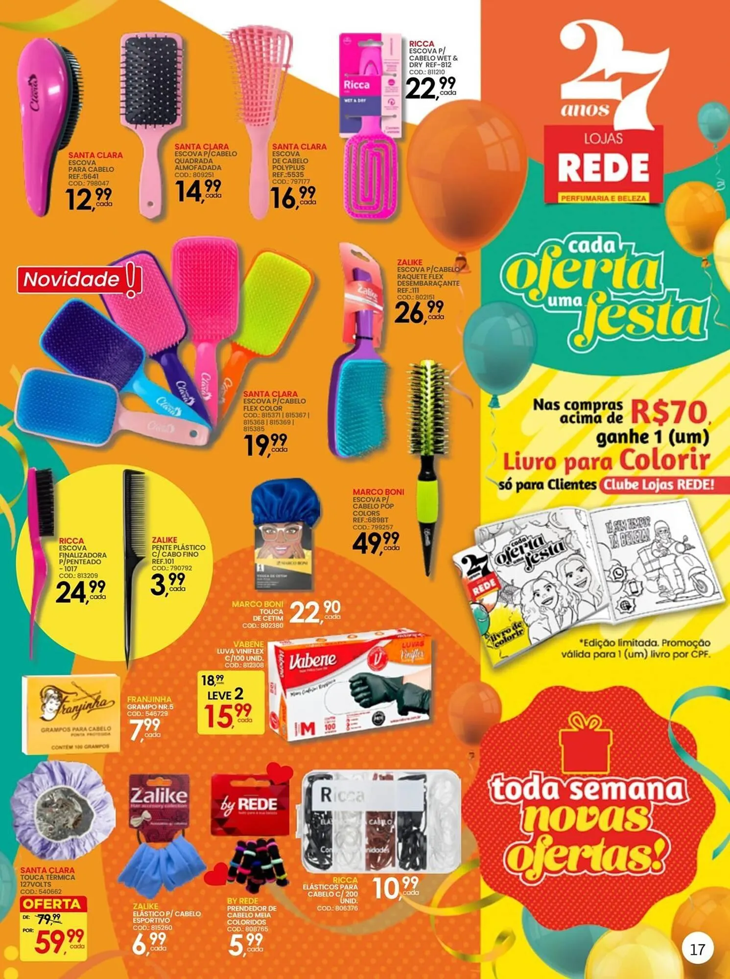 Encarte de Catálogo Lojas Rede 1 de julho até 3 de agosto 2025 - Pagina 17