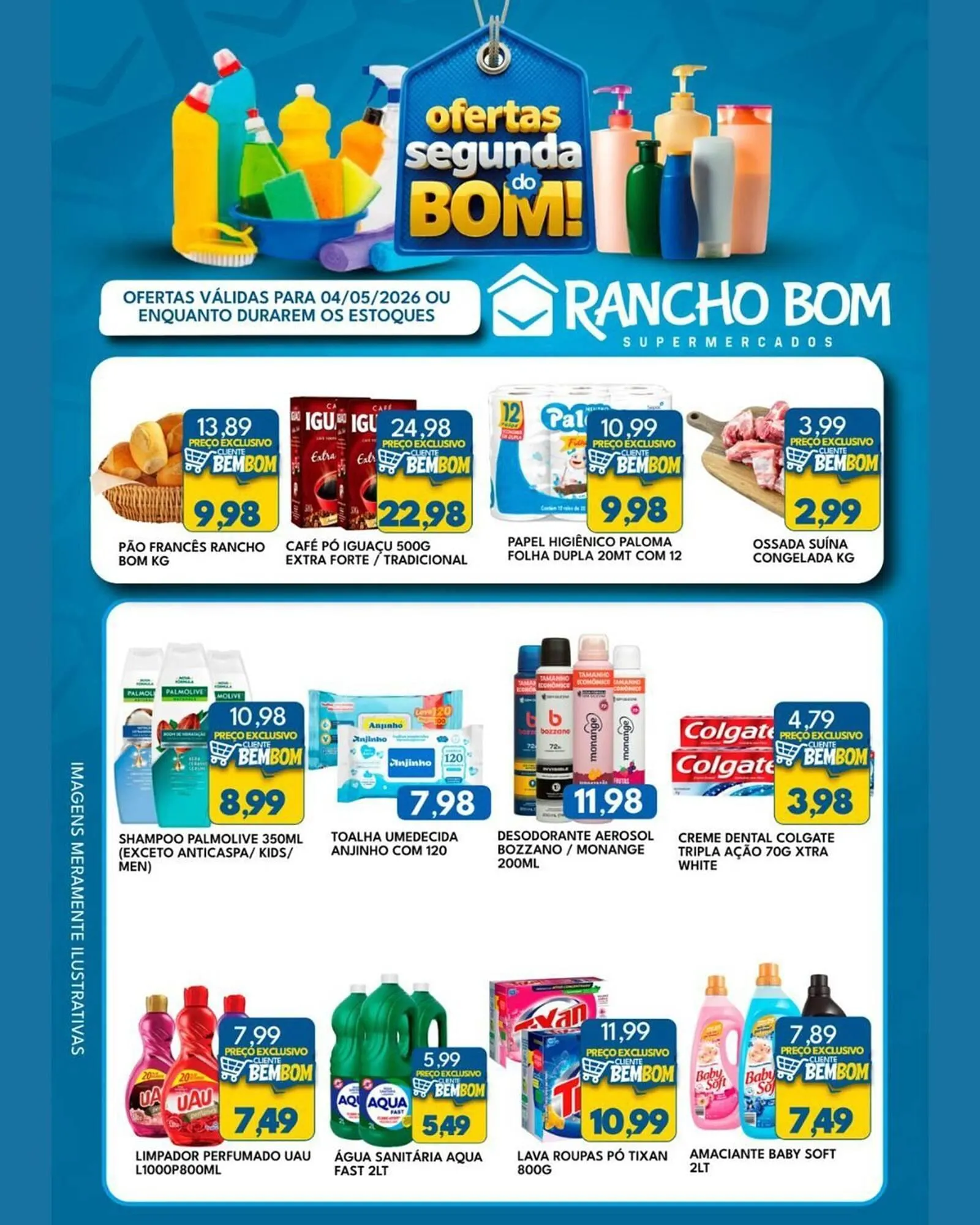 Encarte de Catálogo Rancho Bom Supermercados 4 de maio até 4 de maio 2026 - Pagina 1