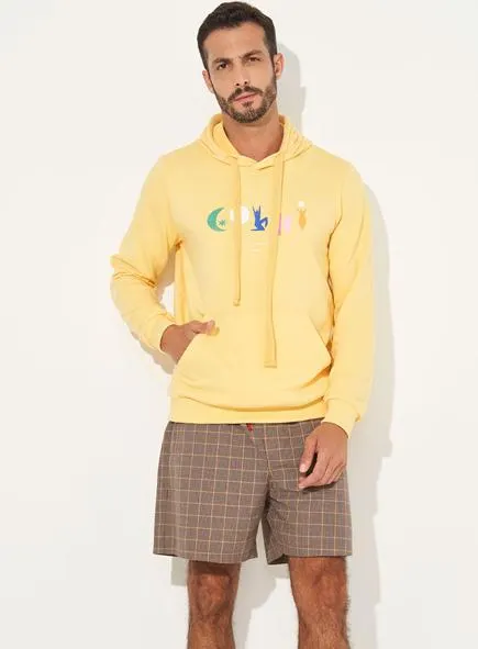 Blusão Moletom Com Capuz