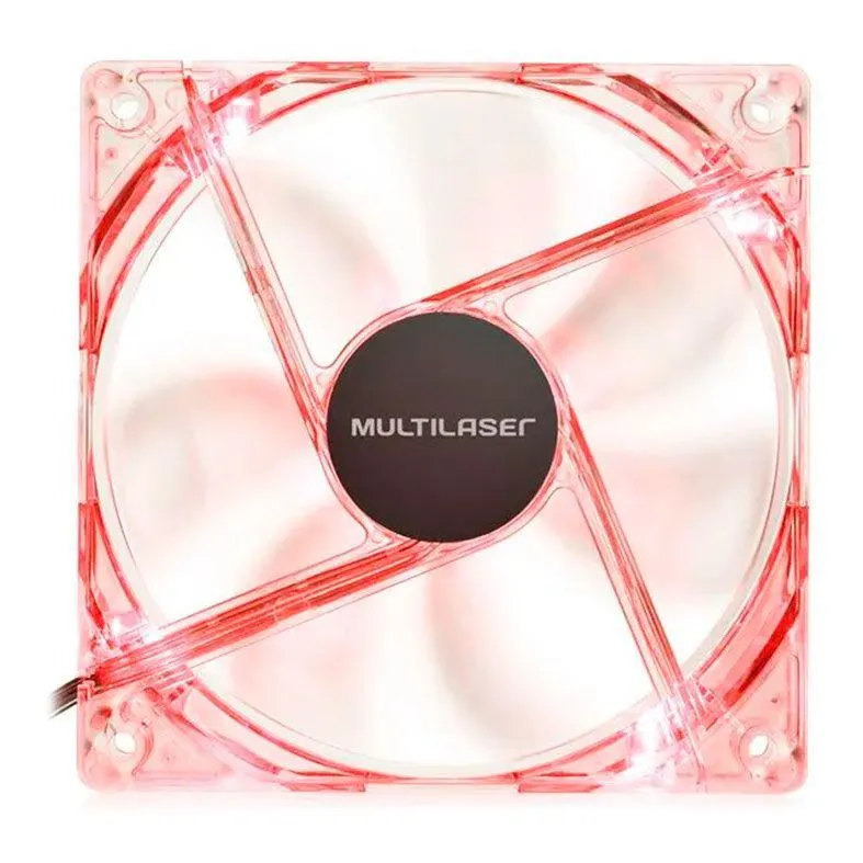 Ventoinha Multi GA136, LED Vermelho, 120mm, GA136