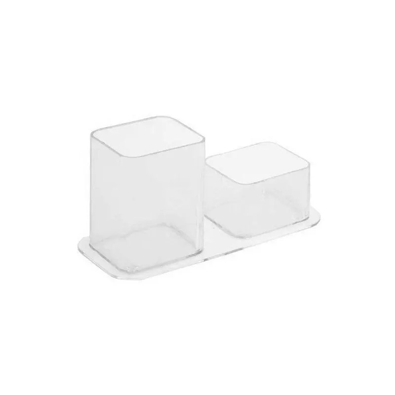 Porta Canetas Duplo Cristal - Dello