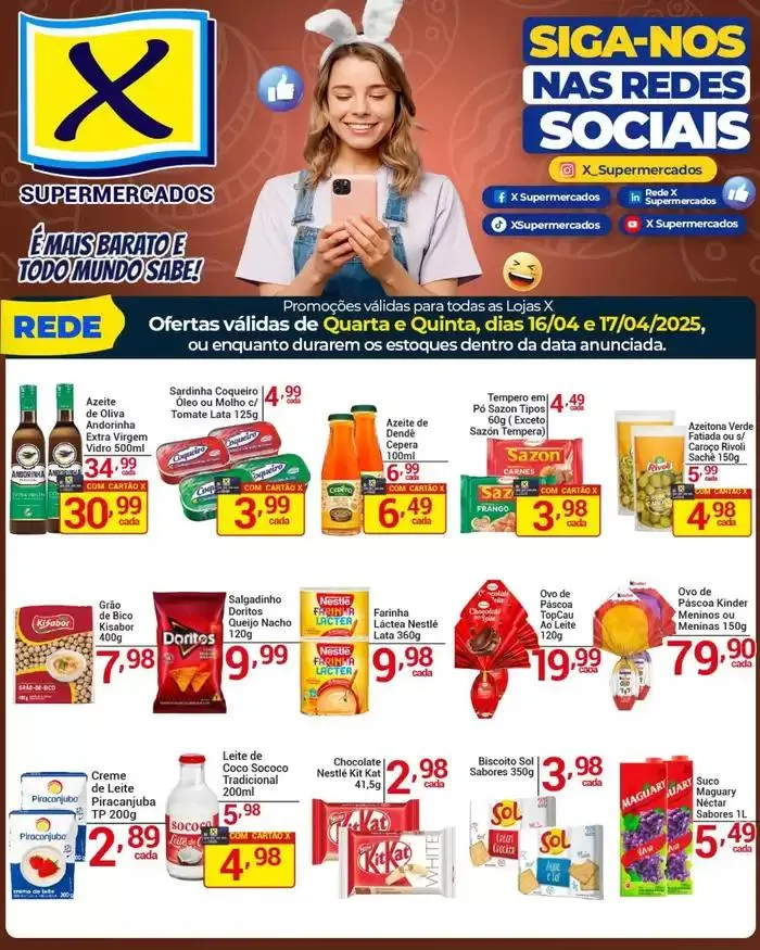 Encarte de Encarte X Supermercados 17 de abril até 22 de abril 2025 - Pagina 8