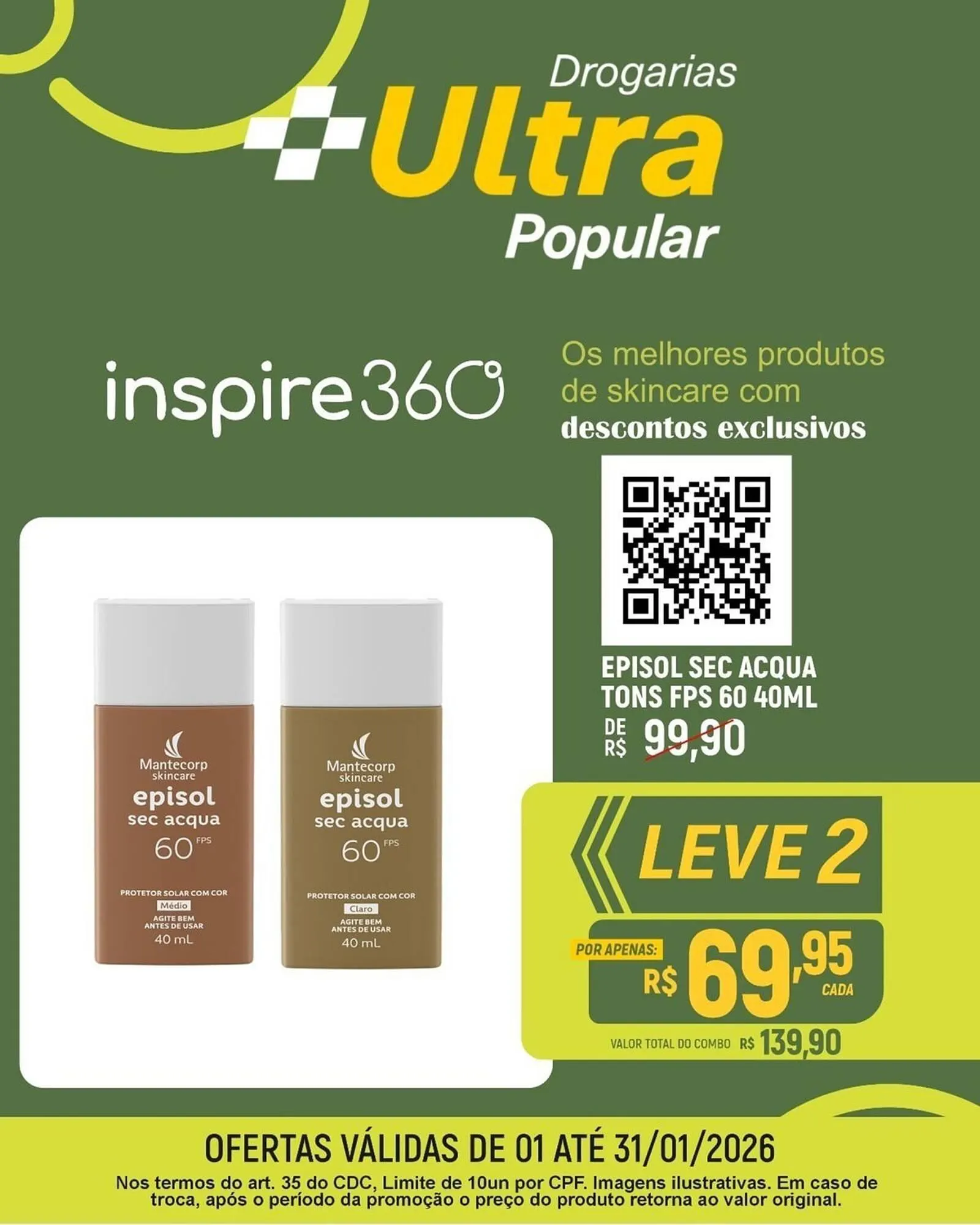 Encarte de Catálogo Drogarias Ultra Popular 1 de janeiro até 31 de janeiro 2026 - Pagina 1