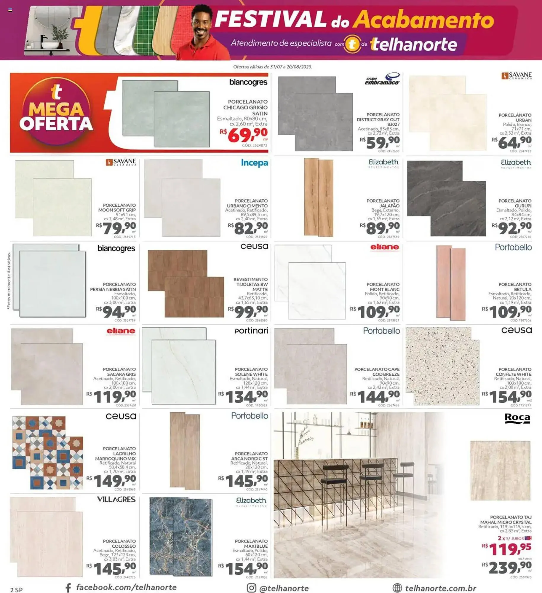 Encarte de Catálogo Telhanorte 31 de julho até 21 de agosto 2025 - Pagina 2