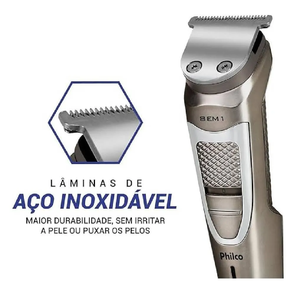 Aparador de Pelo Philco PAP16 Chumbo Bivolt