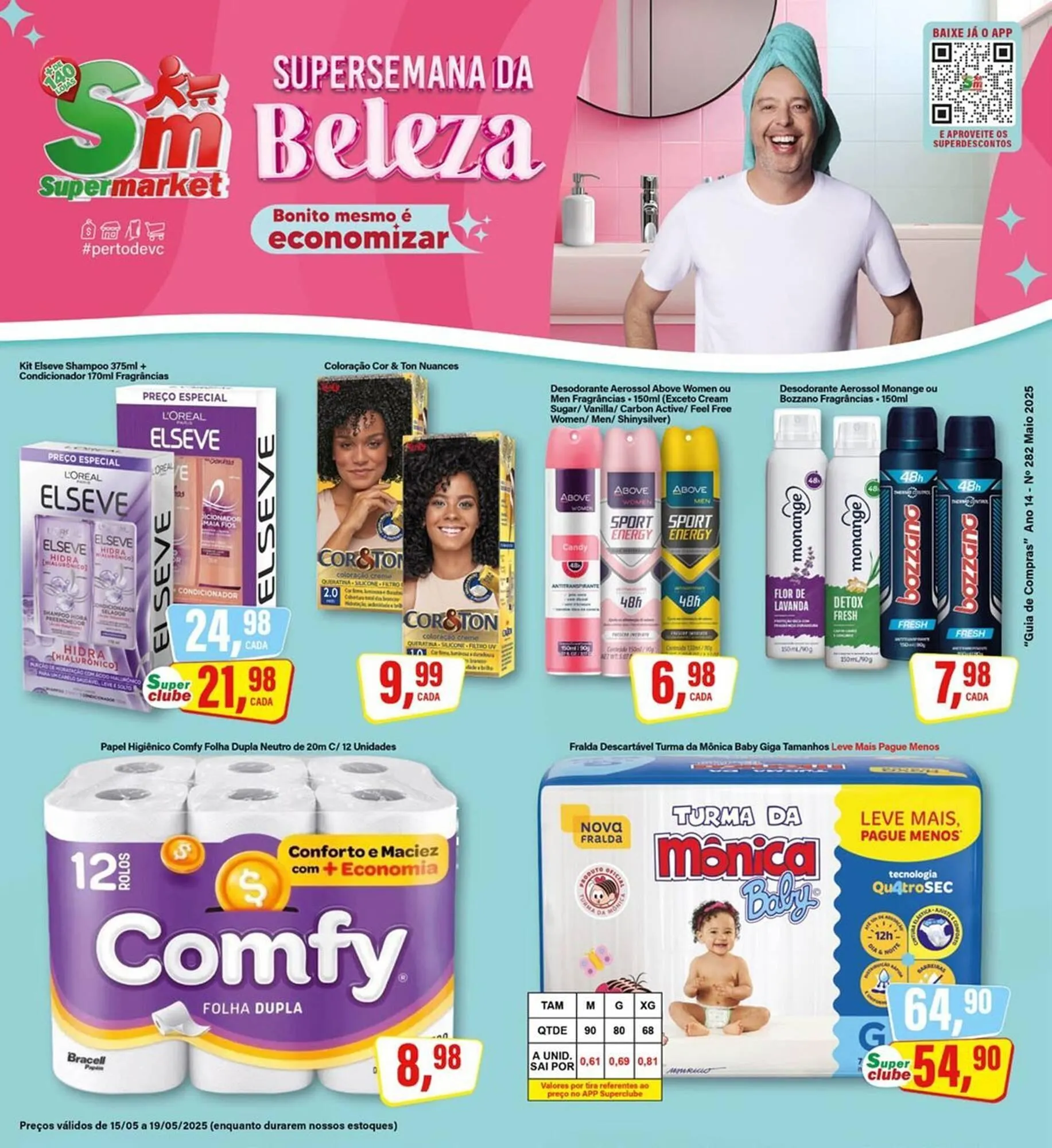 Encarte de Catálogo Rede Supermarket 15 de maio até 19 de maio 2025 - Pagina 1