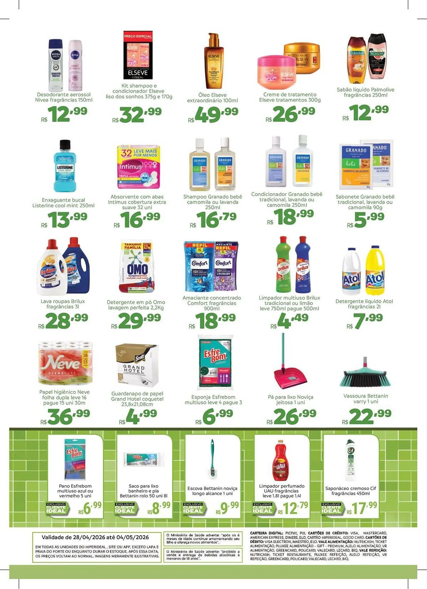 Encarte de Catálogo Hiperideal Supermercados 28 de abril até 4 de maio 2026 - Pagina 4