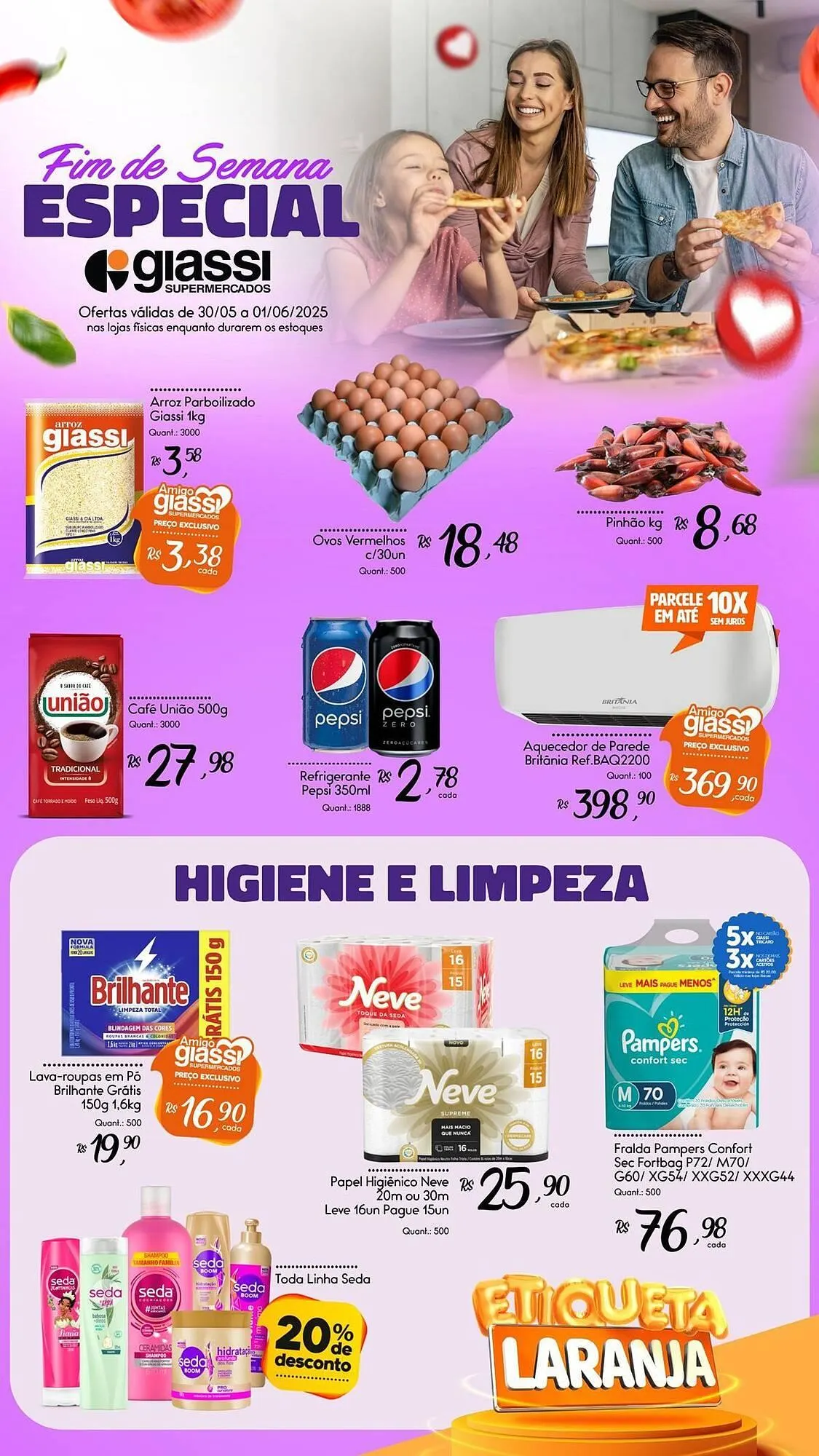 Encarte de Catálogo Giassi Supermercados 30 de maio até 1 de junho 2025 - Pagina 2