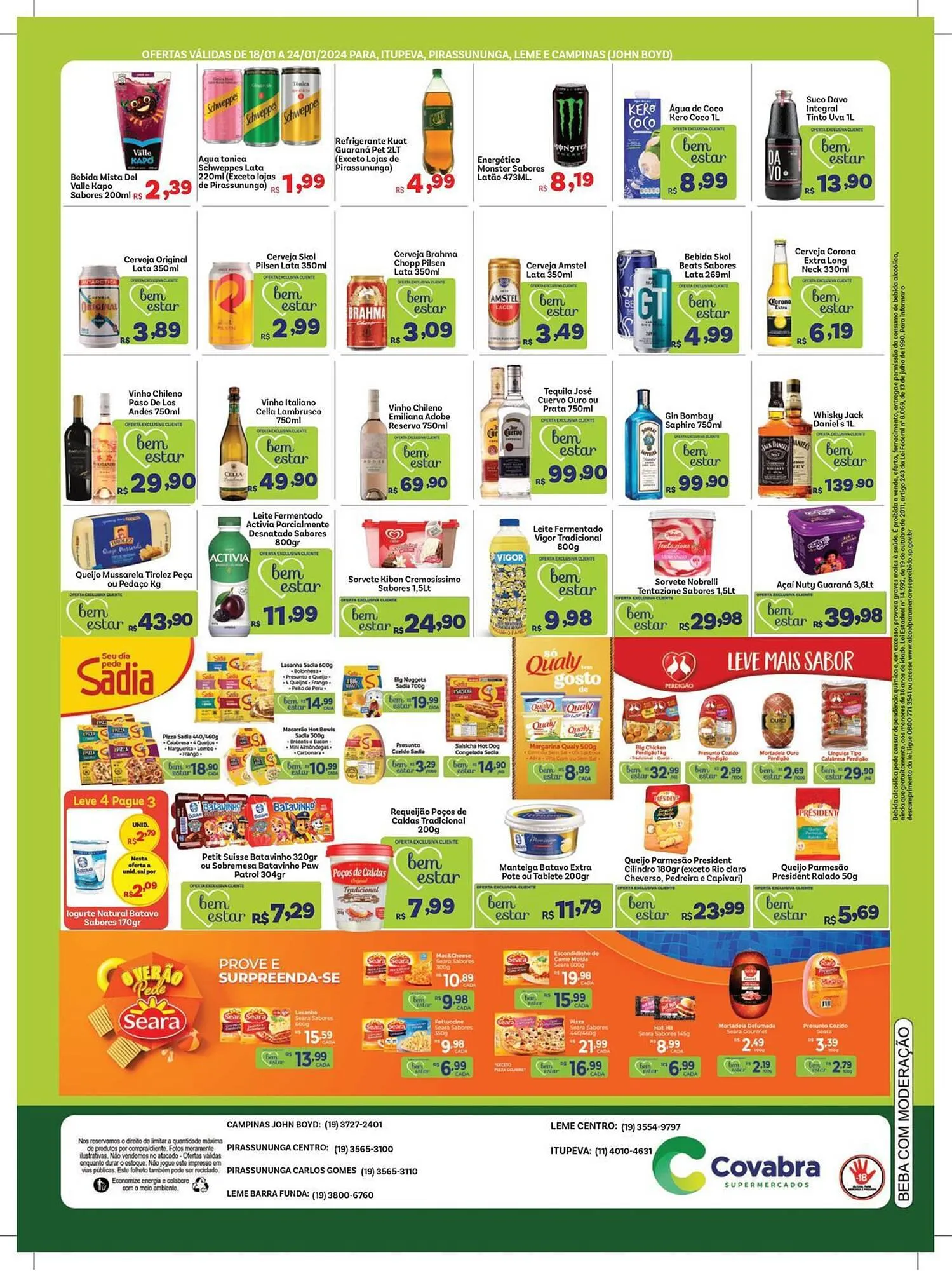 Encarte de Catálogo Covabra Supermercados 19 de janeiro até 24 de janeiro 2024 - Pagina 4