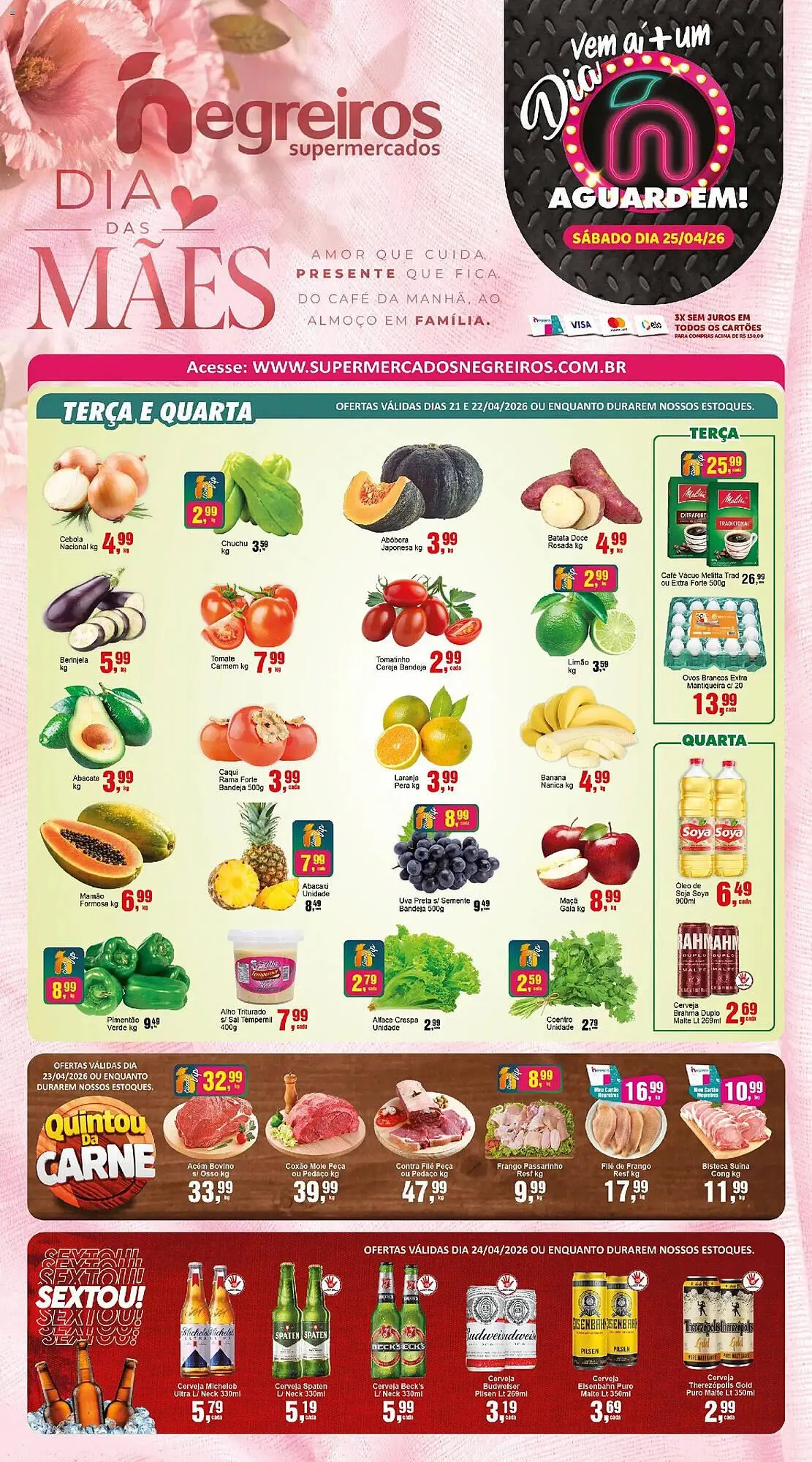 Encarte de Folheto Negreiros 21 de abril até 25 de abril 2026 - Pagina 1