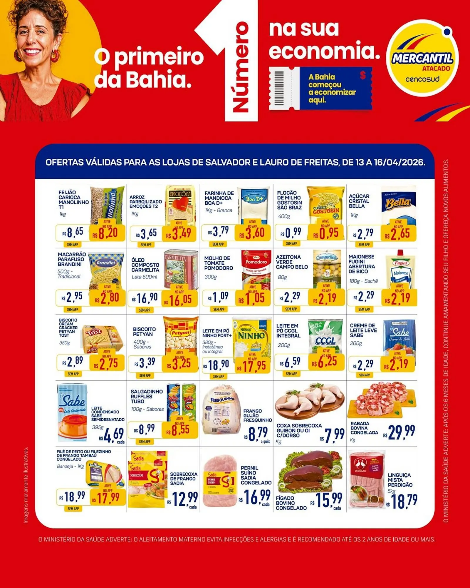 Encarte de Folheto Mercantil Rodrigues 14 de abril até 16 de abril 2026 - Pagina 1