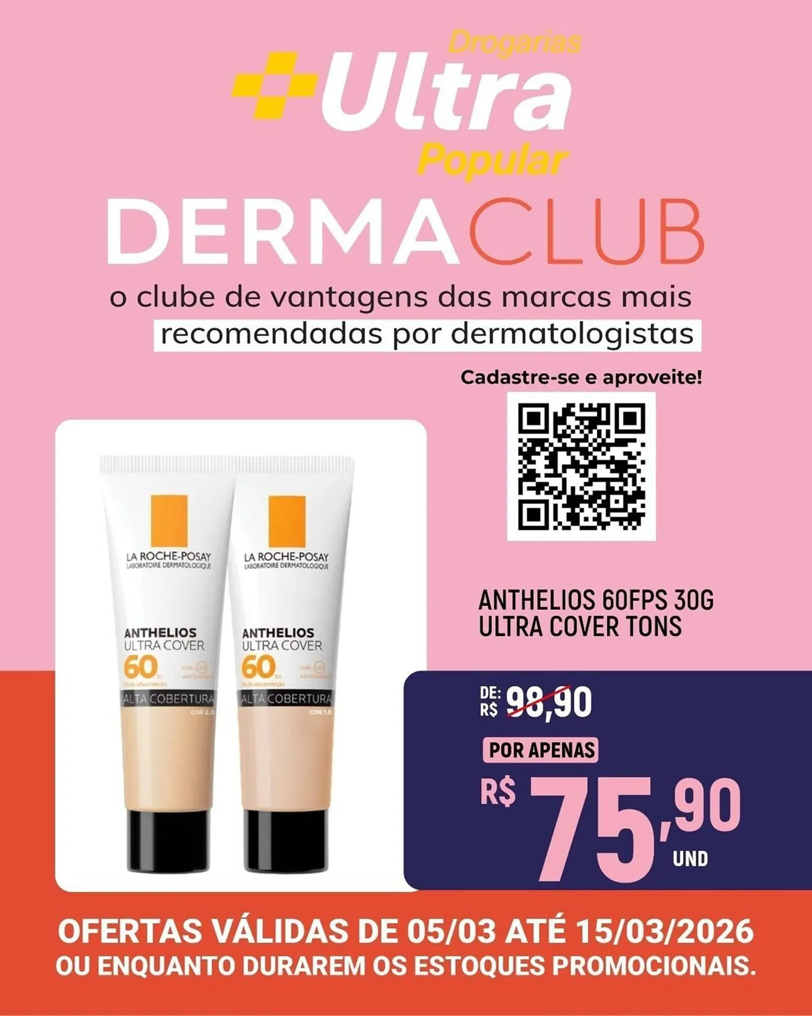 Encarte de Catálogo Drogarias Ultra Popular 5 de março até 15 de março 2026 - Pagina 1