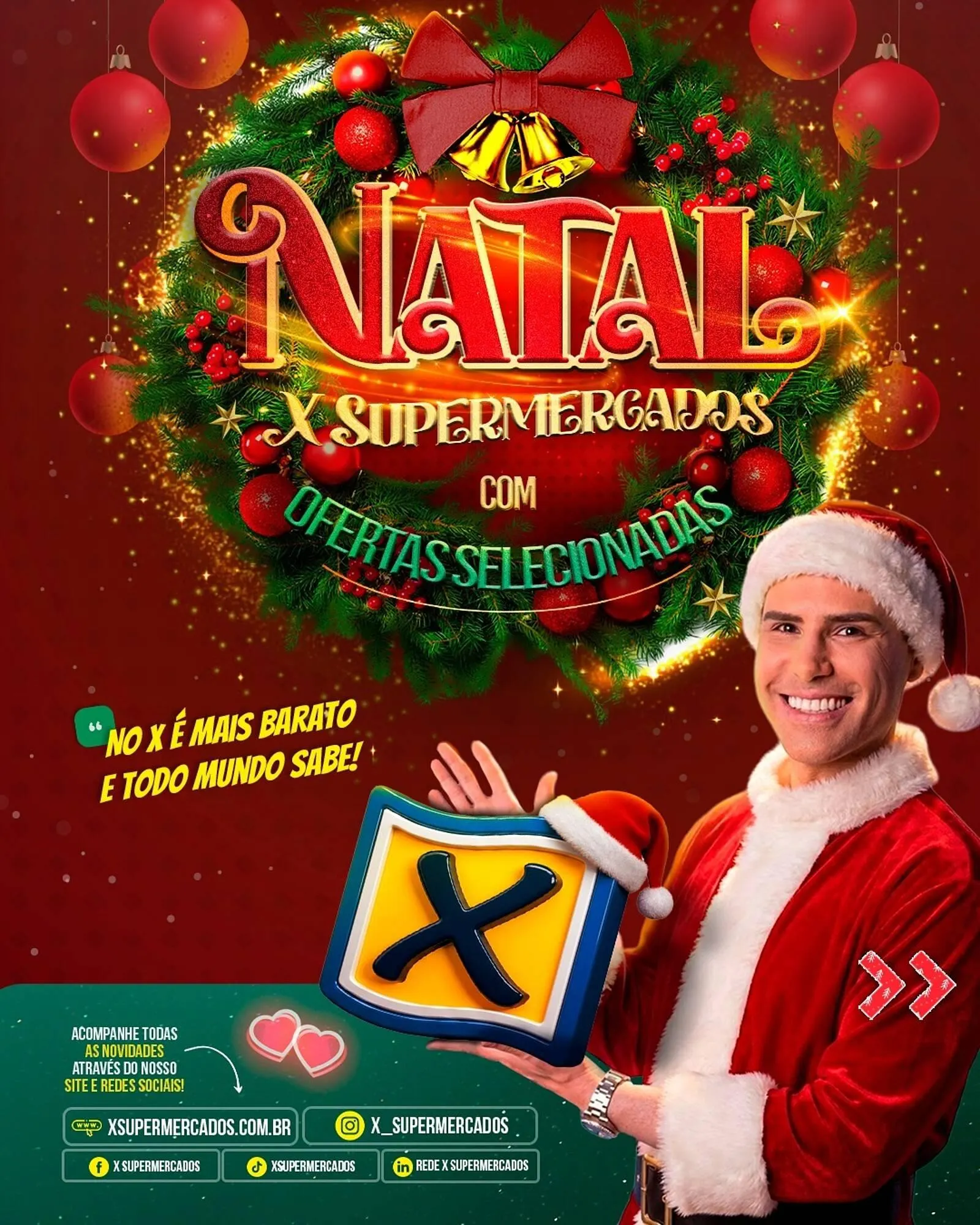 Encarte de Folheto X Supermercados 15 de dezembro até 24 de dezembro 2025 - Pagina 1