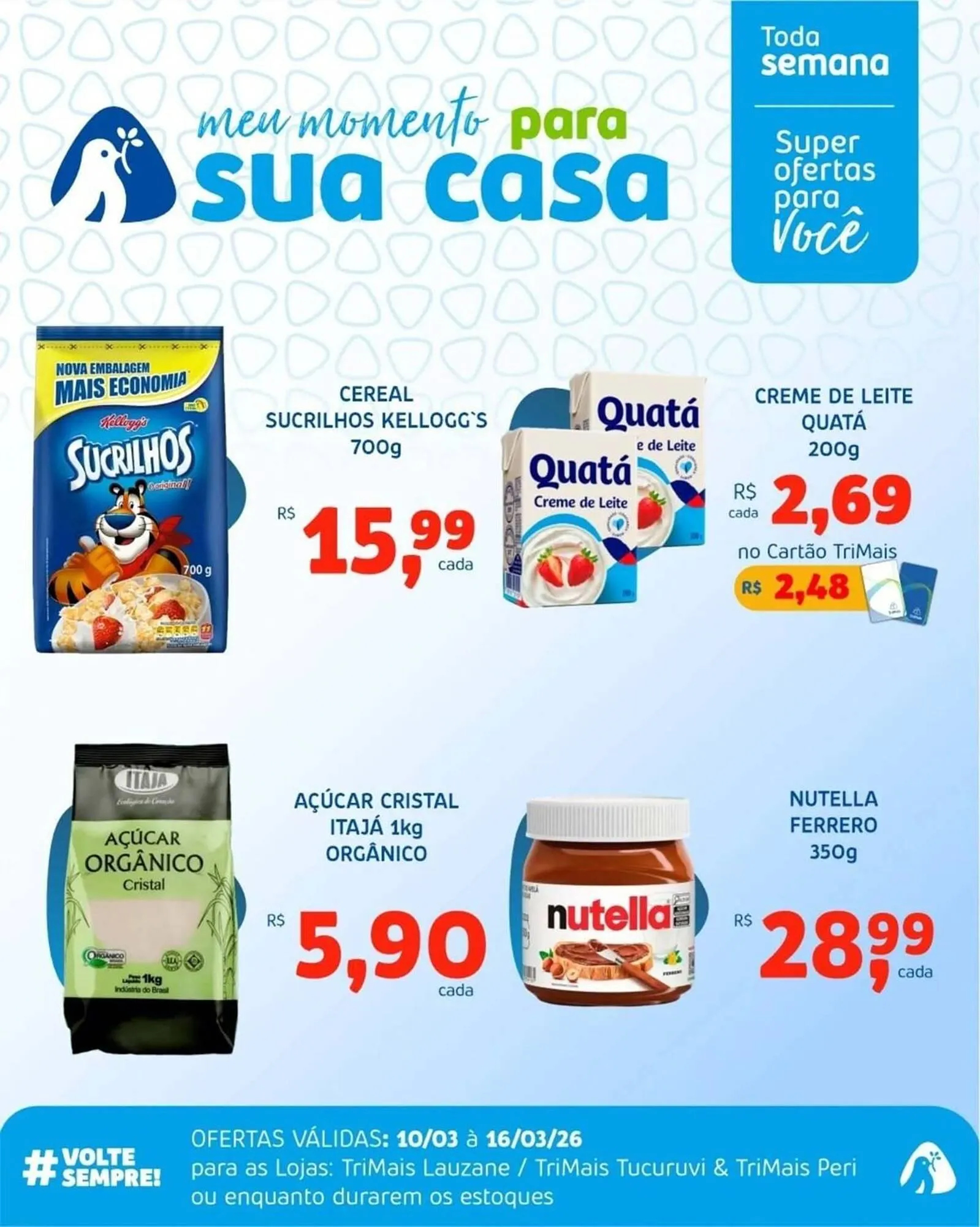 Encarte de Catálogo Trimais Supermercado 10 de março até 16 de março 2026 - Pagina 1