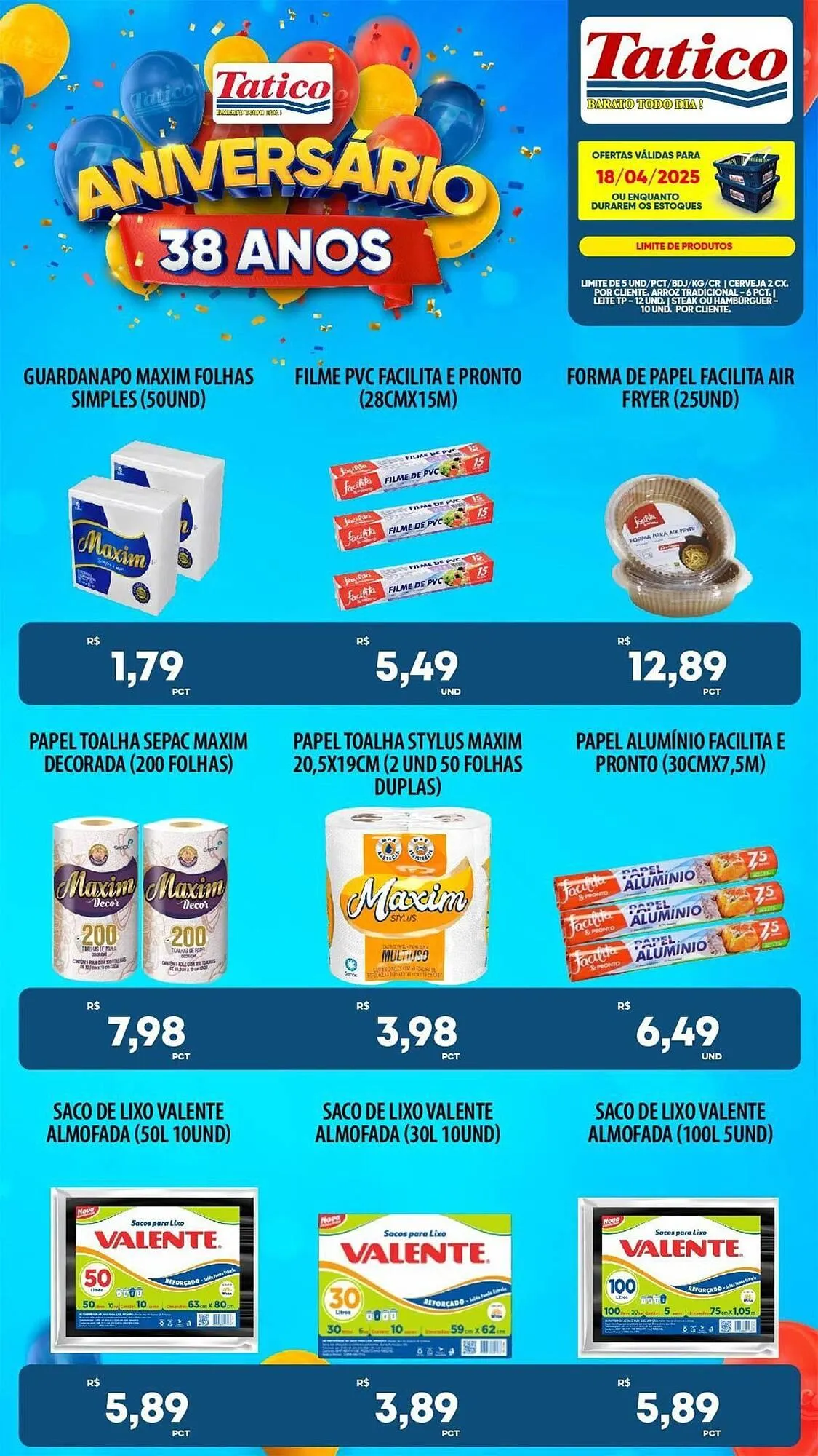 Encarte de Catálogo Tatico 18 de abril até 21 de abril 2025 - Pagina 31