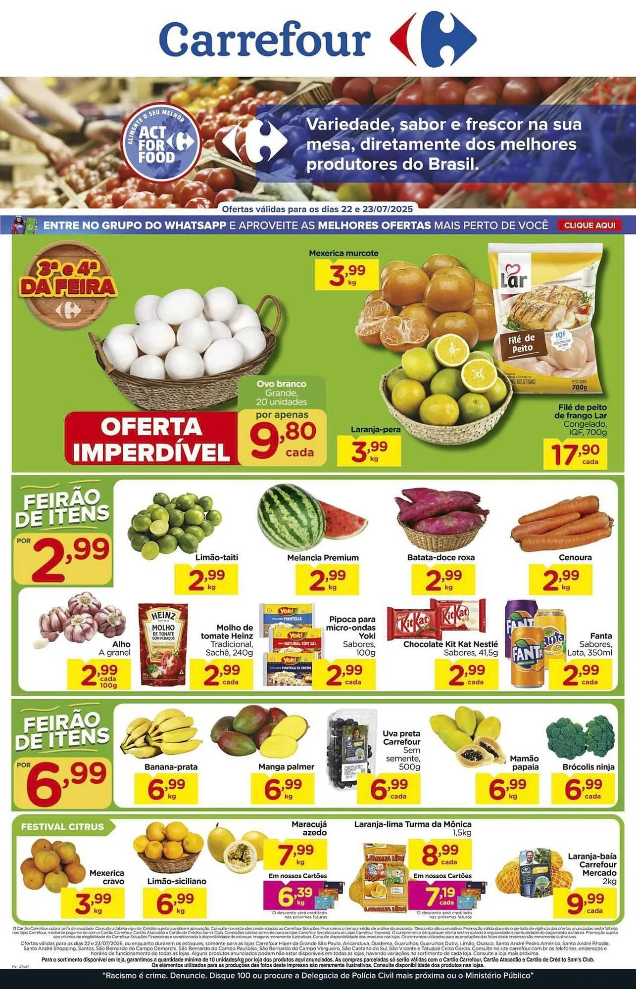 Encarte de Catálogo Carrefour 22 de julho até 23 de julho 2025 - Pagina 1