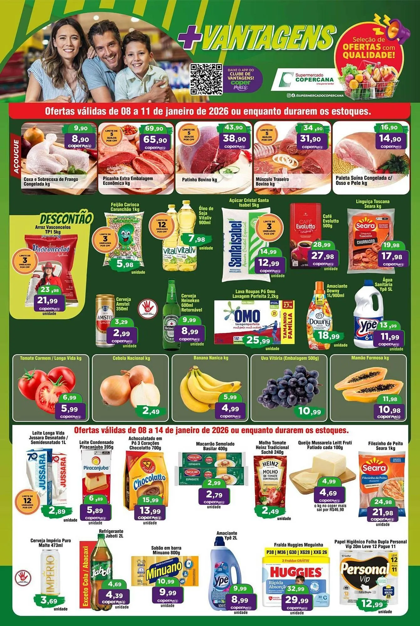 Encarte de Tabloide Copercana 8 de janeiro até 11 de janeiro 2026 - Pagina 1