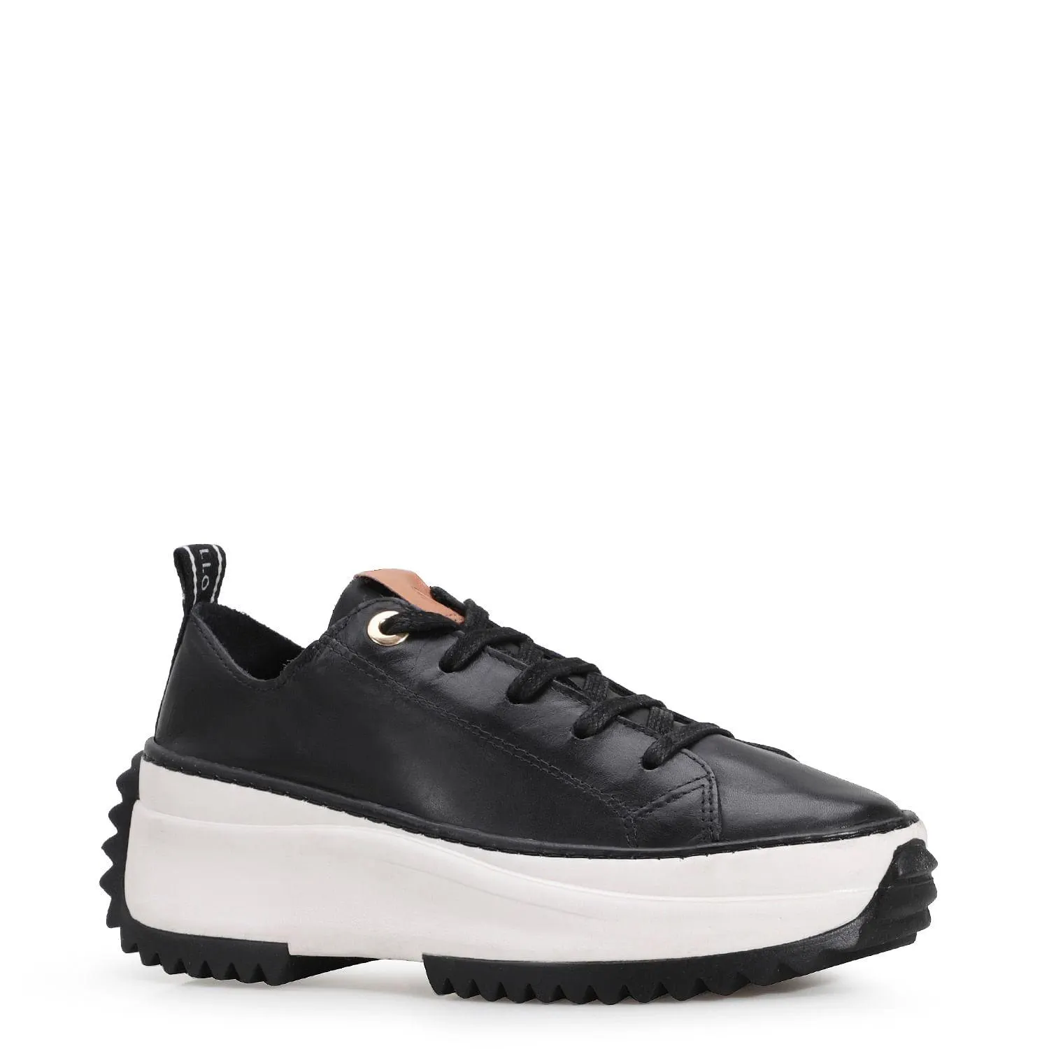 Tênis Flatform Couro Preto