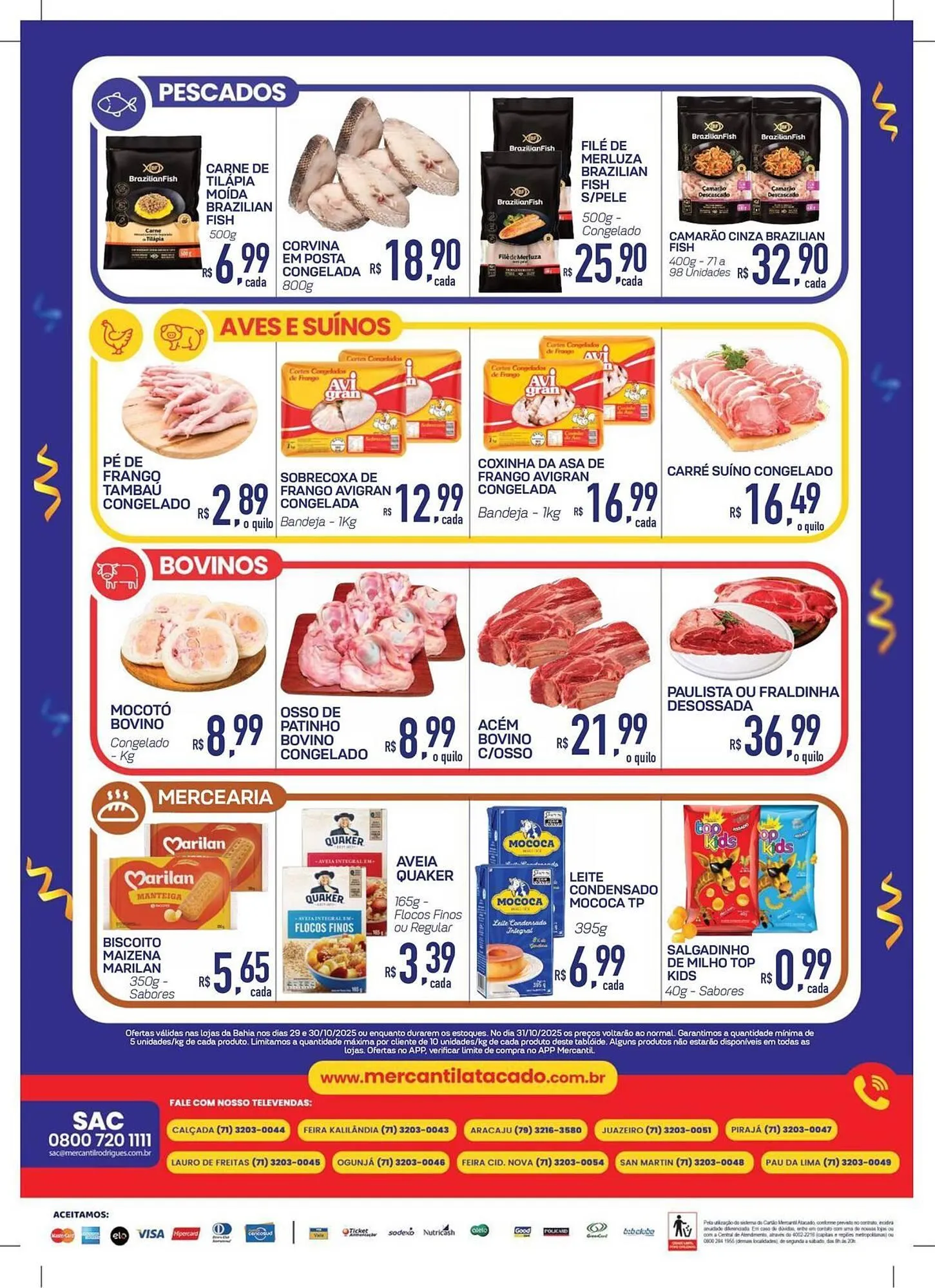 Encarte de Folheto Mercantil Rodrigues 29 de outubro até 30 de outubro 2025 - Pagina 2