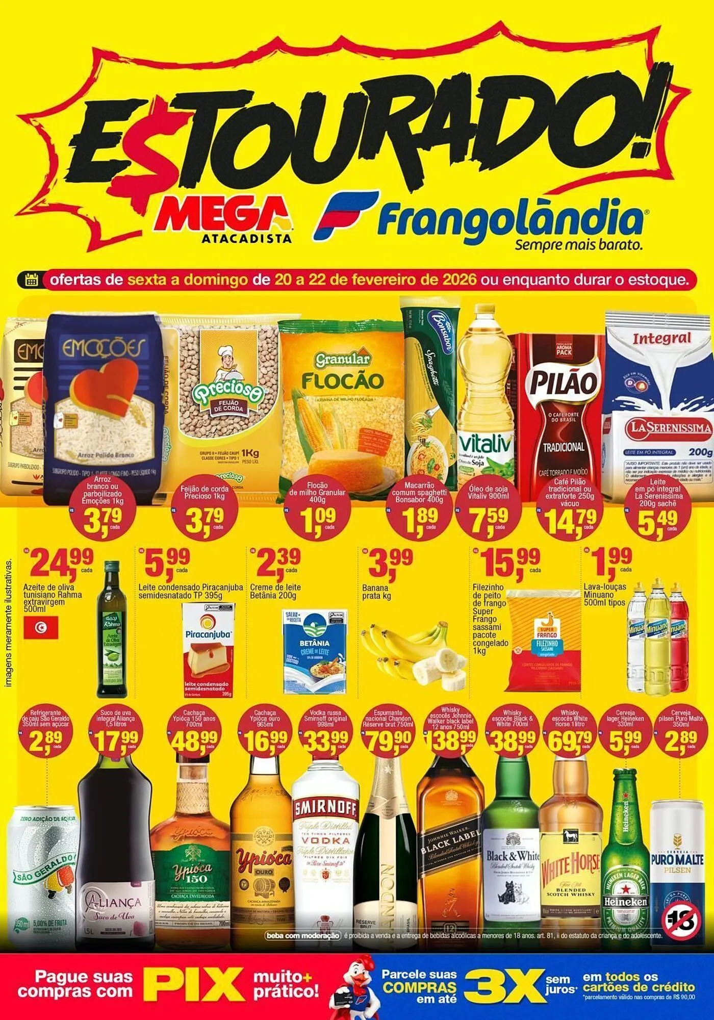 Encarte de Encarte Frangolândia 20 de fevereiro até 22 de fevereiro 2026 - Pagina 1