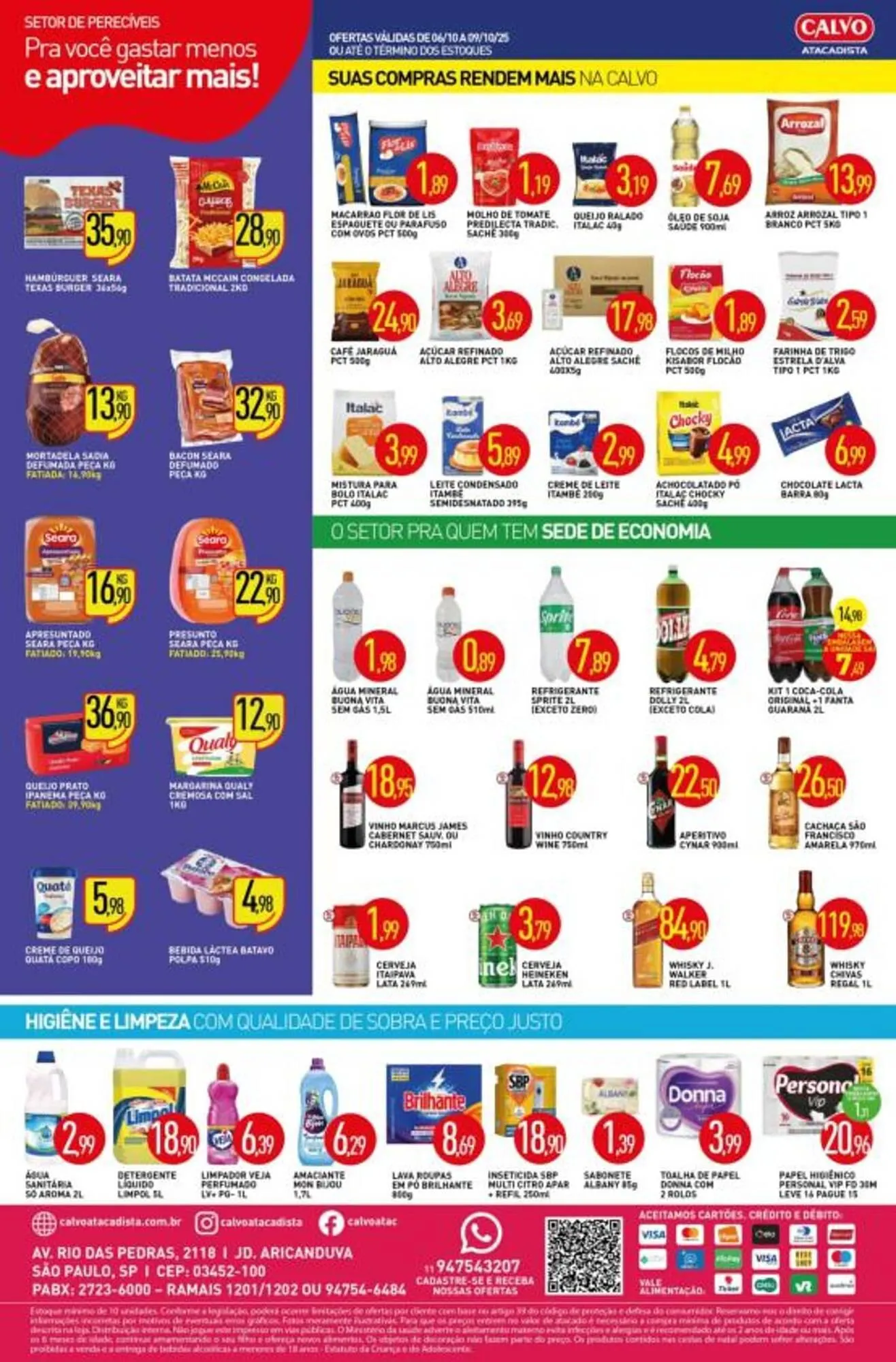 Encarte de Folheto Calvo Atacadista 7 de outubro até 9 de outubro 2025 - Pagina 2