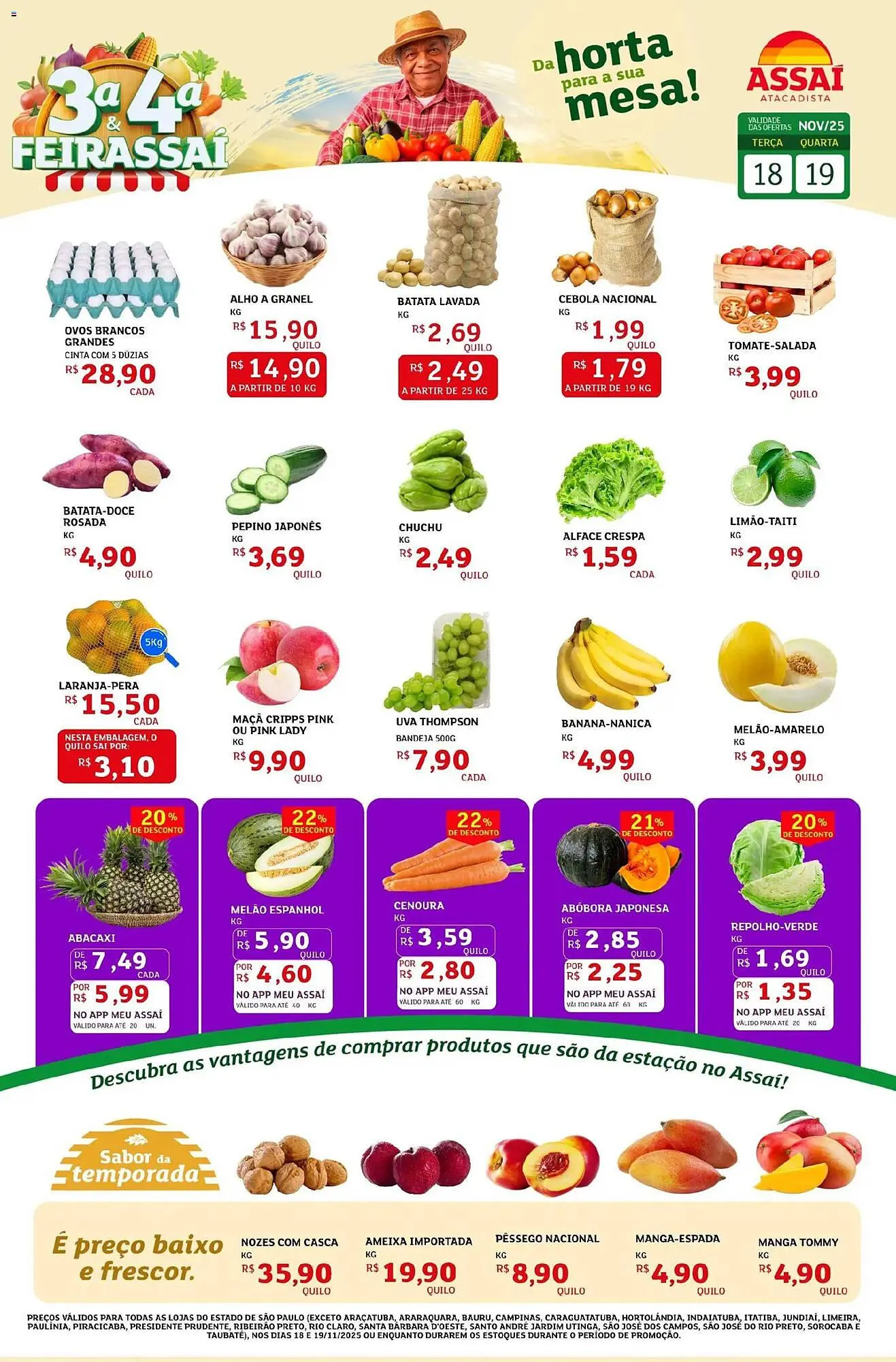 Encarte de Encarte Assaí Atacadista 18 de novembro até 19 de novembro 2025 - Pagina 1