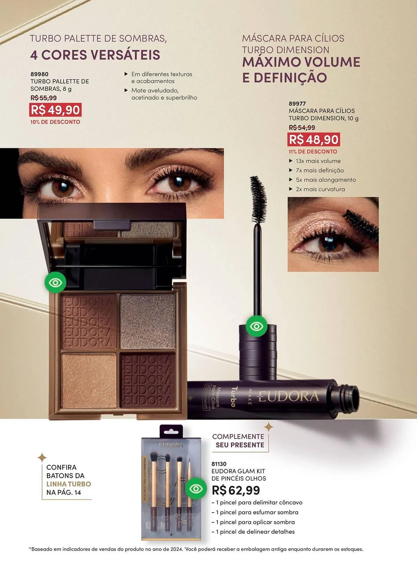 Encarte de Catálogo Eudora 1 de abril até 1 de maio 2026 - Pagina 28