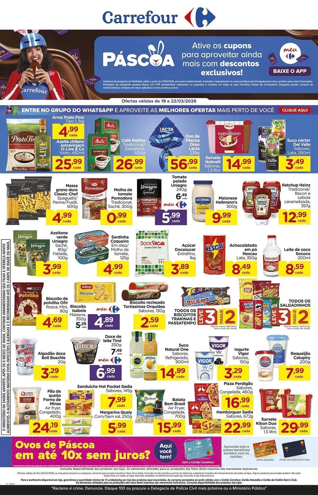 Encarte de Folheto Carrefour 19 de março até 22 de março 2026 - Pagina 1