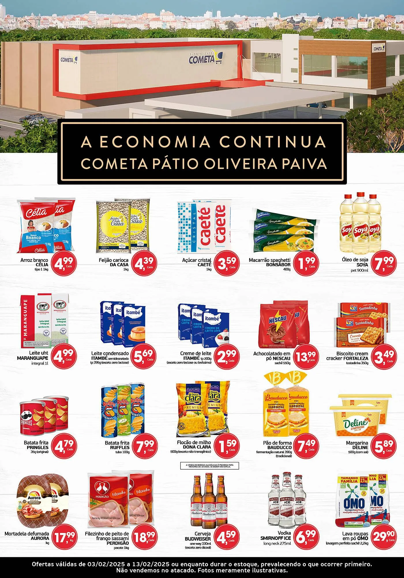 Encarte de Catálogo Cometa Supermercados 3 de fevereiro até 13 de fevereiro 2025 - Pagina 1