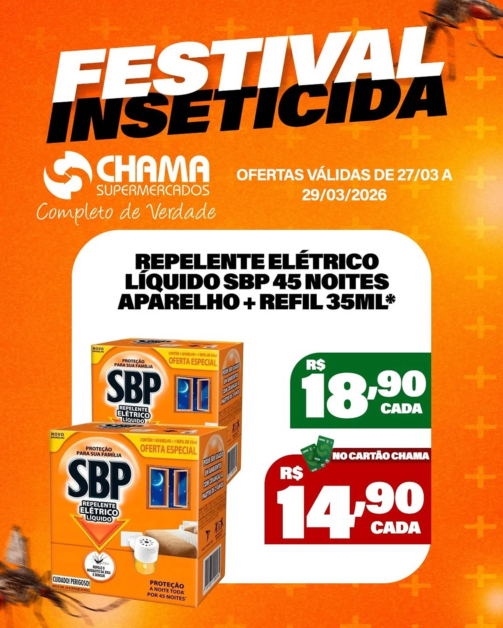 Encarte de Catálogo Chama Supermercados 27 de março até 29 de março 2026 - Pagina 1