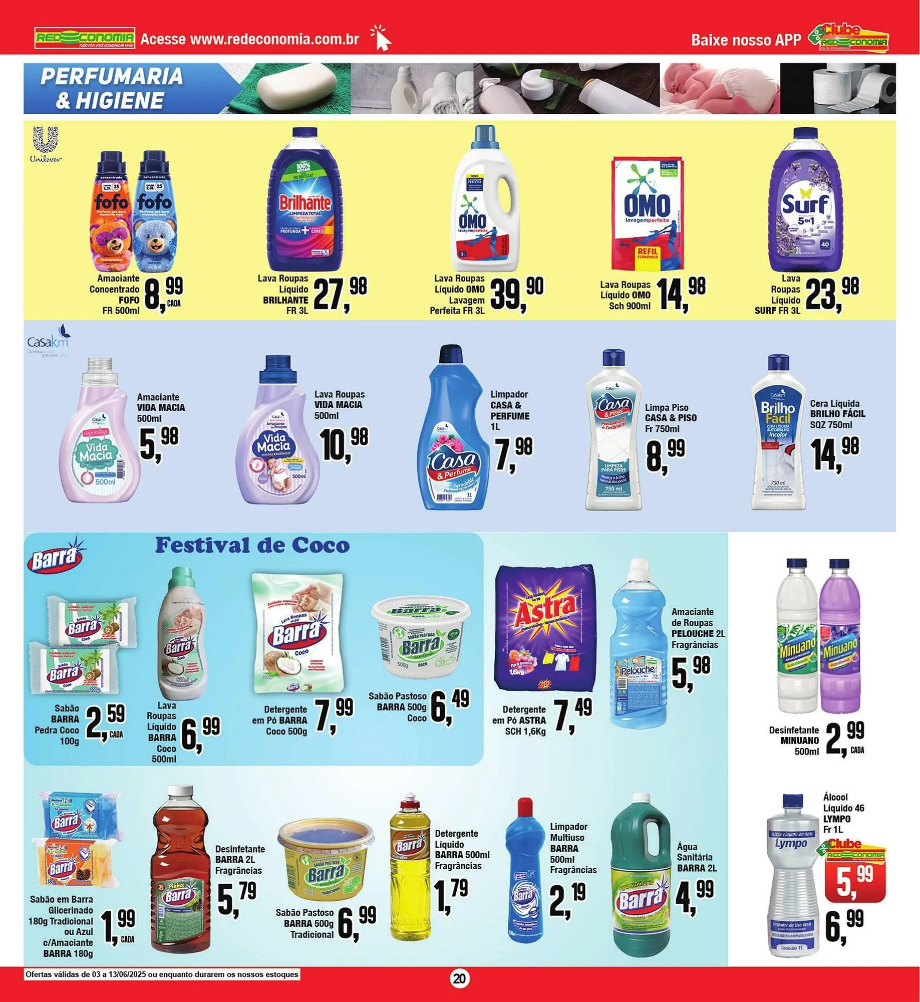 Encarte de Catálogo Rede Economia 4 de junho até 14 de junho 2025 - Pagina 20