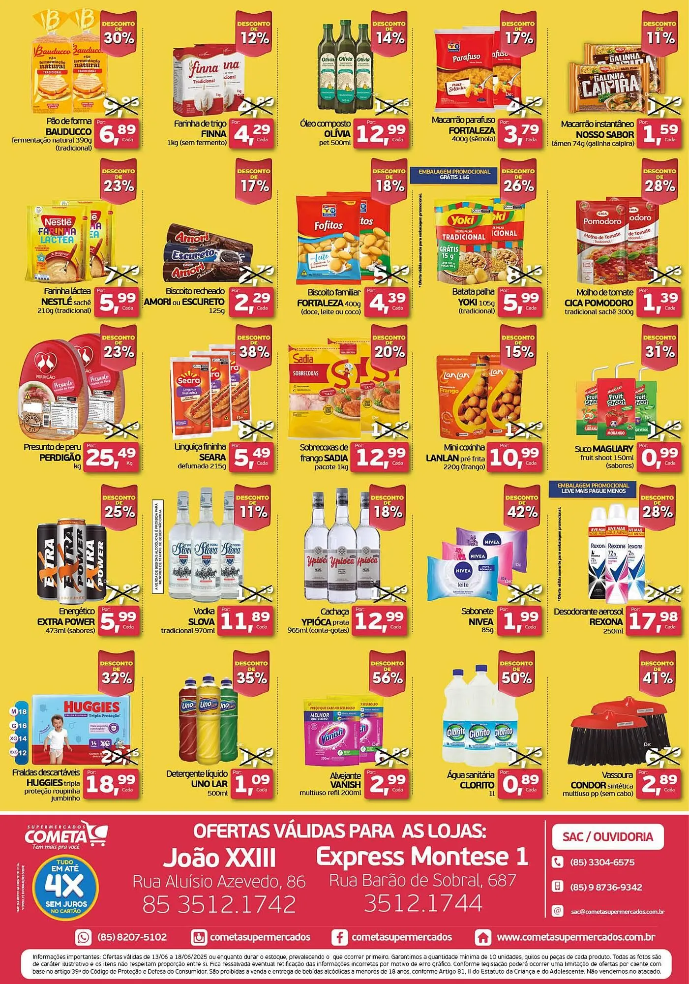 Encarte de Catálogo Cometa Supermercados 13 de junho até 18 de junho 2025 - Pagina 2