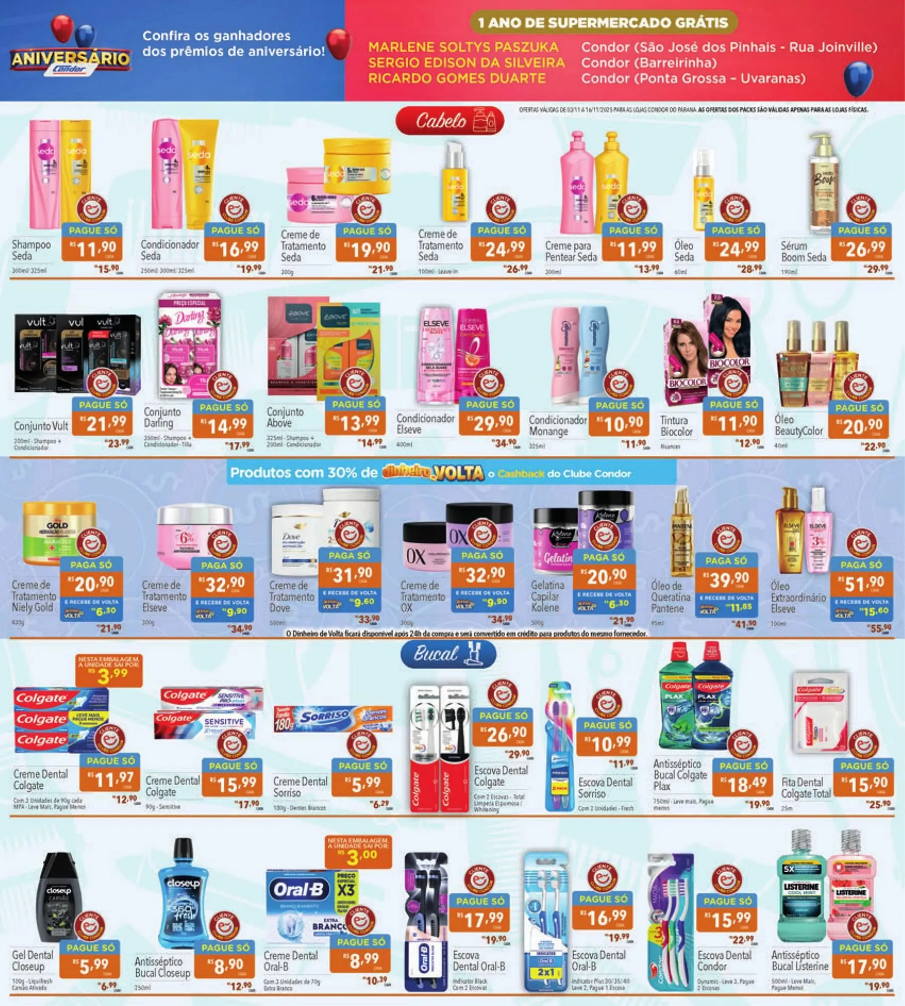 Encarte de Catálogo Supermercados Condor 3 de novembro até 16 de novembro 2025 - Pagina 22