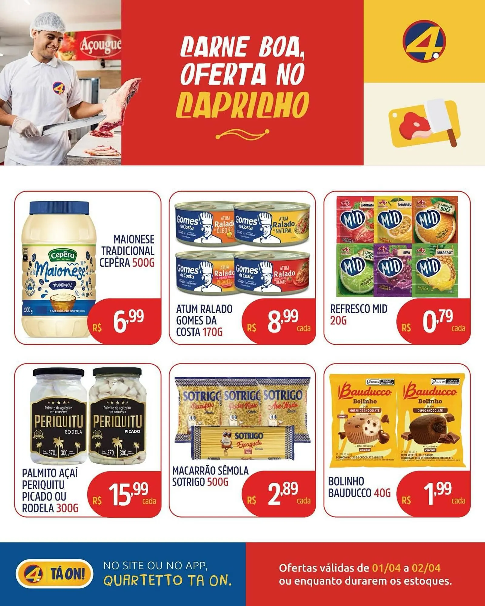 Encarte de Catálogo Quartetto Supermercados 1 de abril até 2 de abril 2026 - Pagina 4