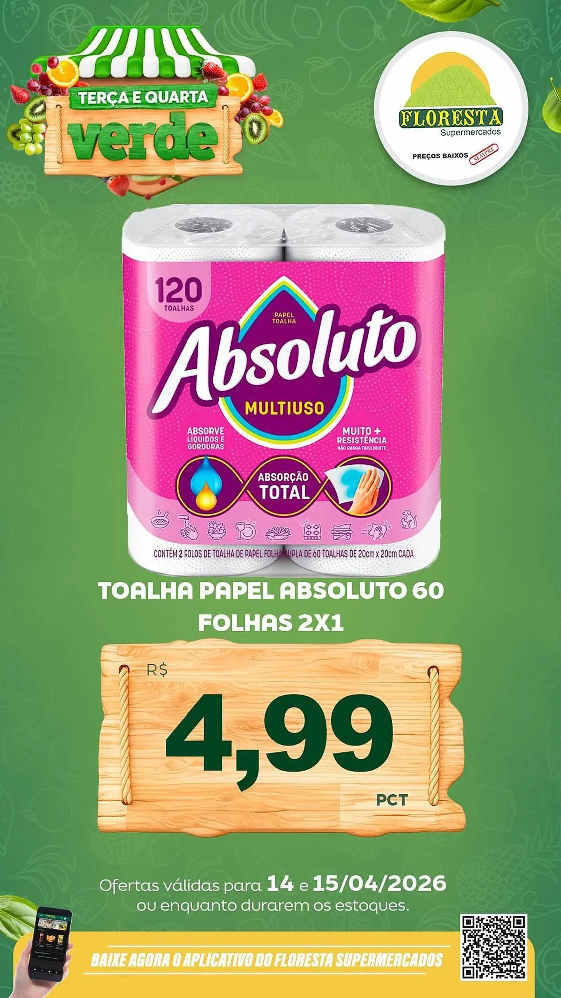 Encarte de Catálogo Floresta Supermercados 14 de abril até 15 de abril 2026 - Pagina 35