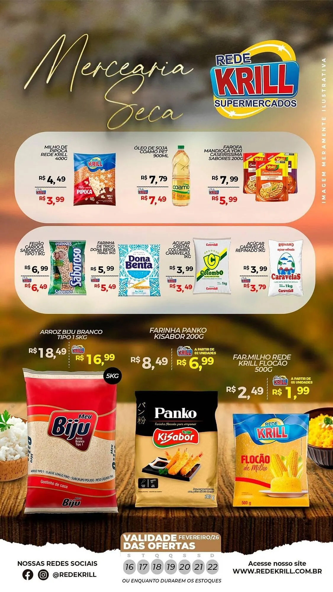 Encarte de Folheto Rede Krill 16 de fevereiro até 22 de fevereiro 2026 - Pagina 1