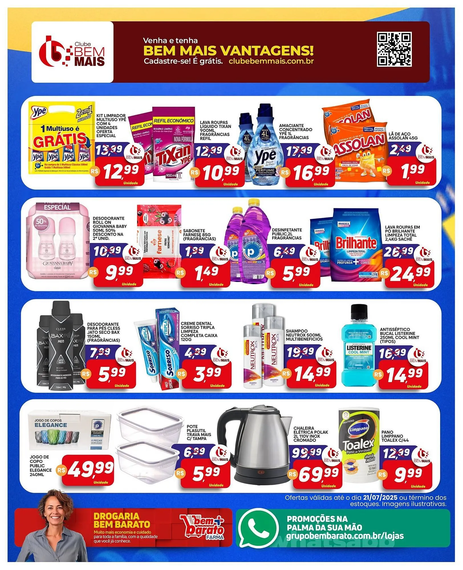 Encarte de Catálogo Supermercado Bem Barato 15 de julho até 22 de julho 2025 - Pagina 4