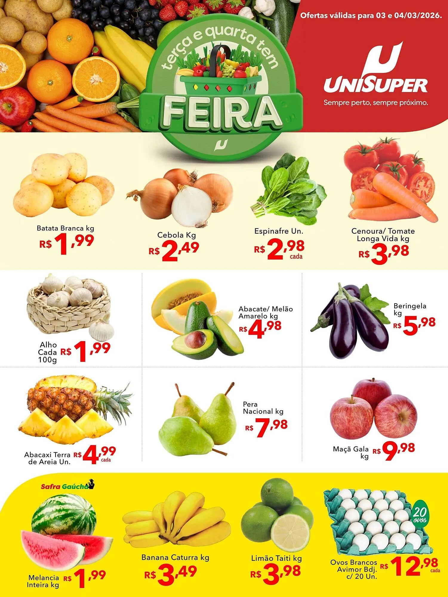 Encarte de Encarte UniSuper 3 de março até 4 de março 2026 - Pagina 1