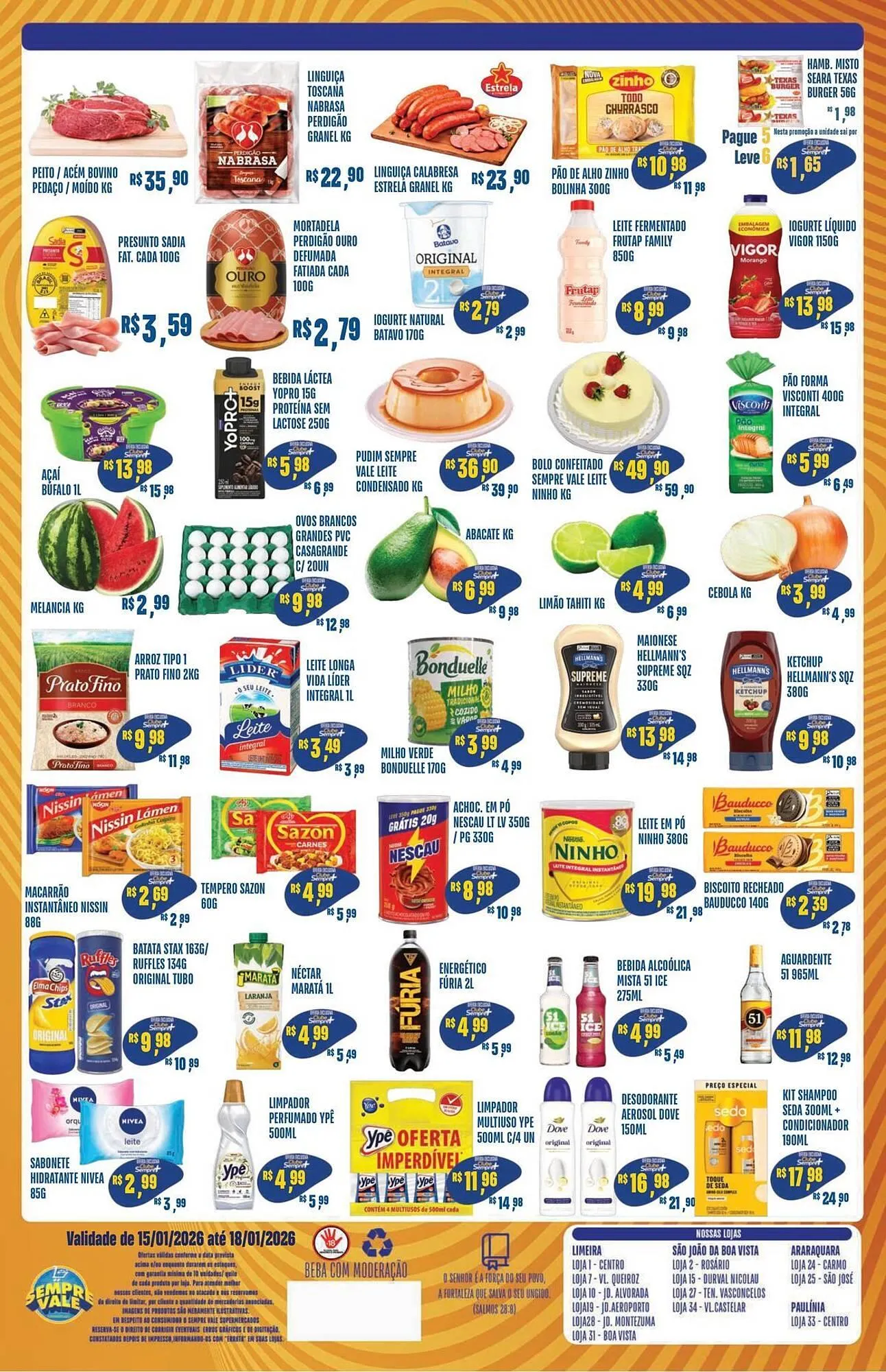 Encarte de Catálogo Sempre Vale Supermercados 15 de janeiro até 18 de janeiro 2026 - Pagina 2