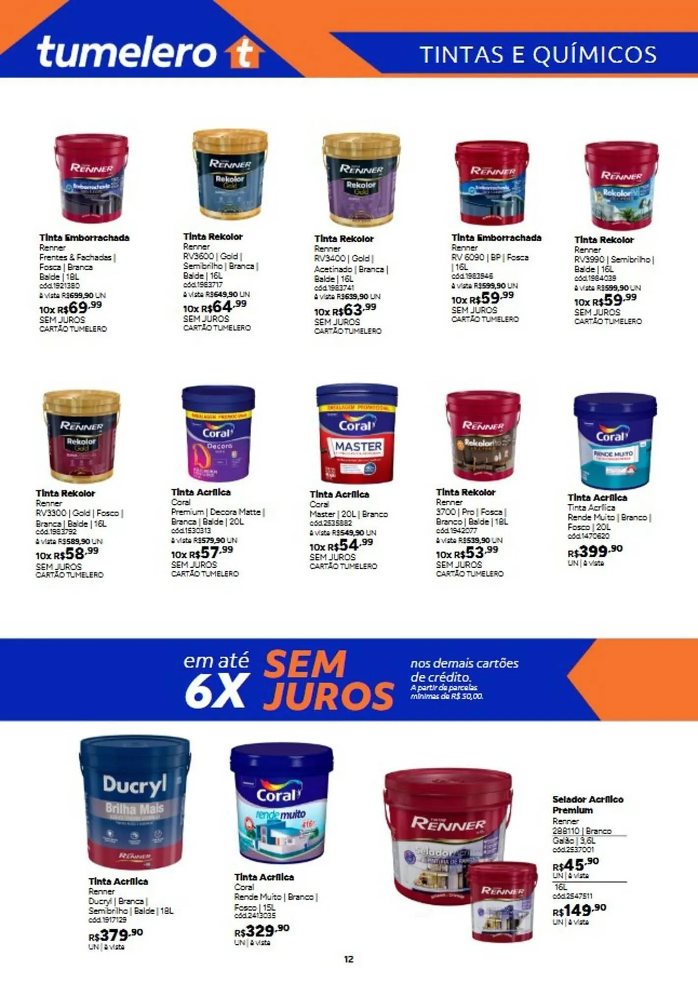 Encarte de Catálogo Tumelero 3 de março até 25 de março 2026 - Pagina 12