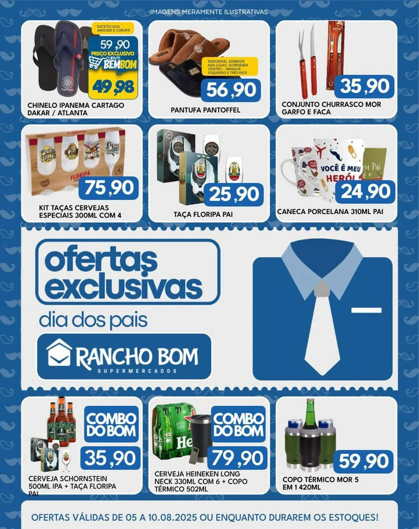 Encarte de Catálogo Rancho Bom Supermercados 5 de agosto até 10 de agosto 2025 - Pagina 1