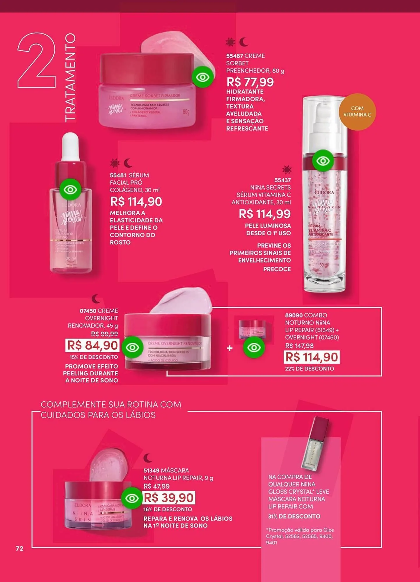 Encarte de Catálogo Eudora 23 de abril até 30 de junho 2025 - Pagina 70