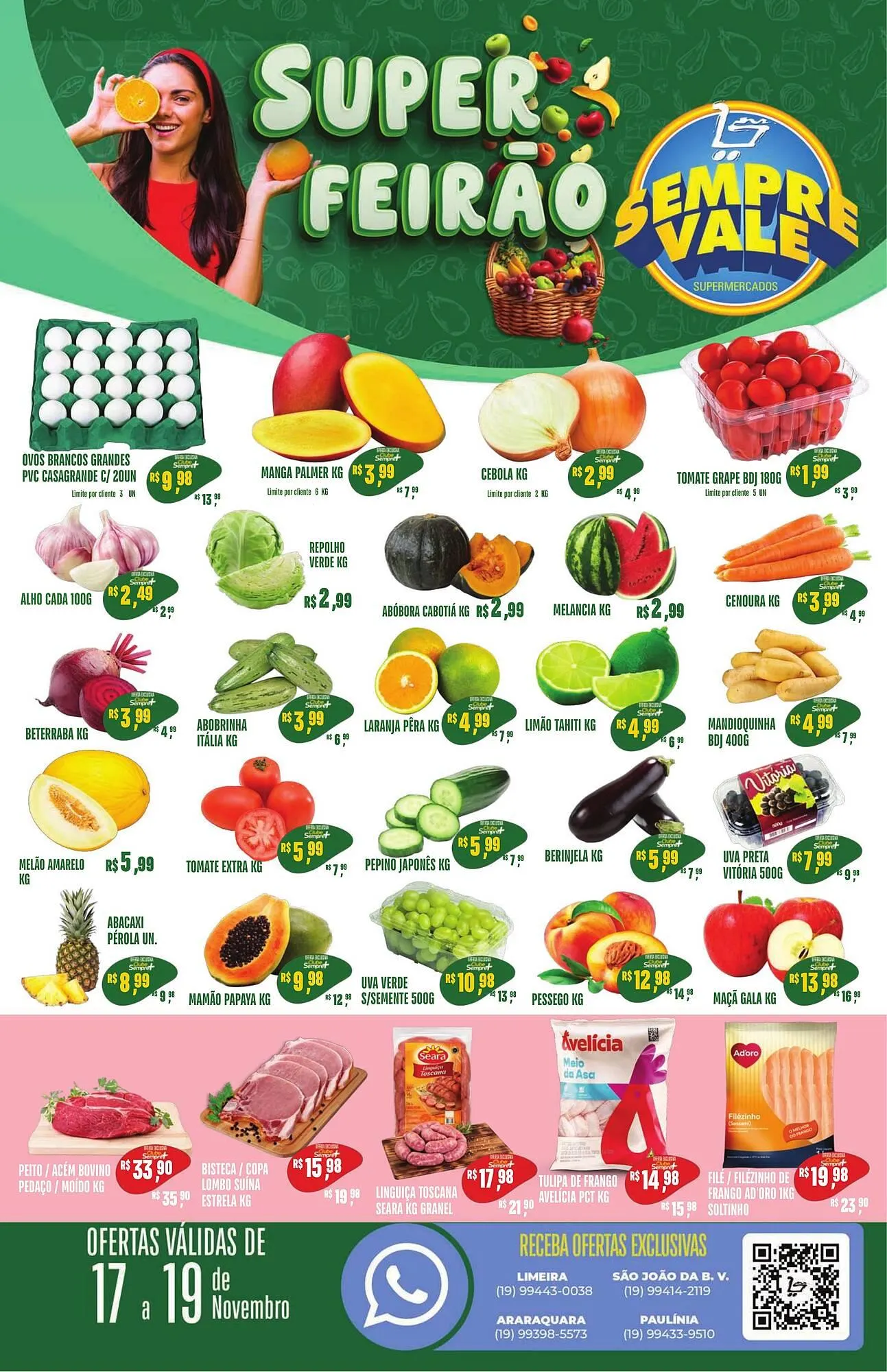 Encarte de Catálogo Sempre Vale Supermercados 17 de novembro até 19 de novembro 2025 - Pagina 1