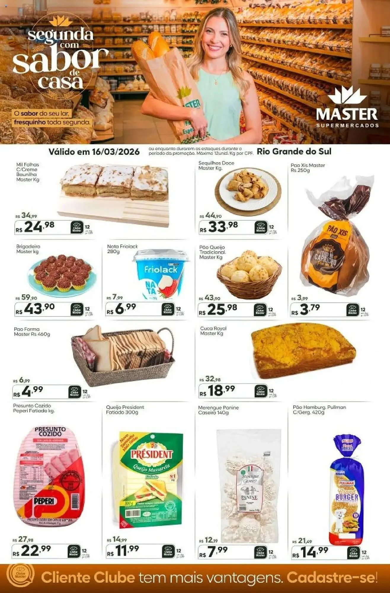 Encarte de Folheto Master Supermercados 16 de março até 16 de março 2026 - Pagina 1