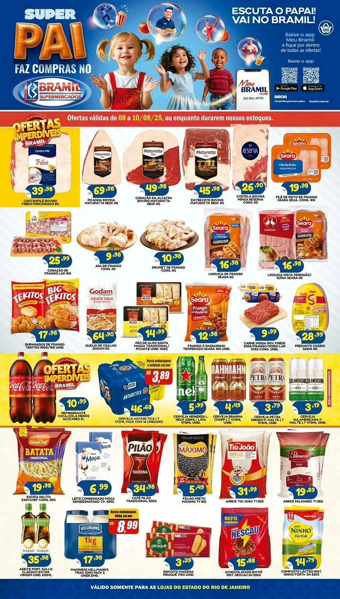 Encarte de Catálogo Bramil Supermercados 8 de agosto até 10 de agosto 2025 - Pagina 1