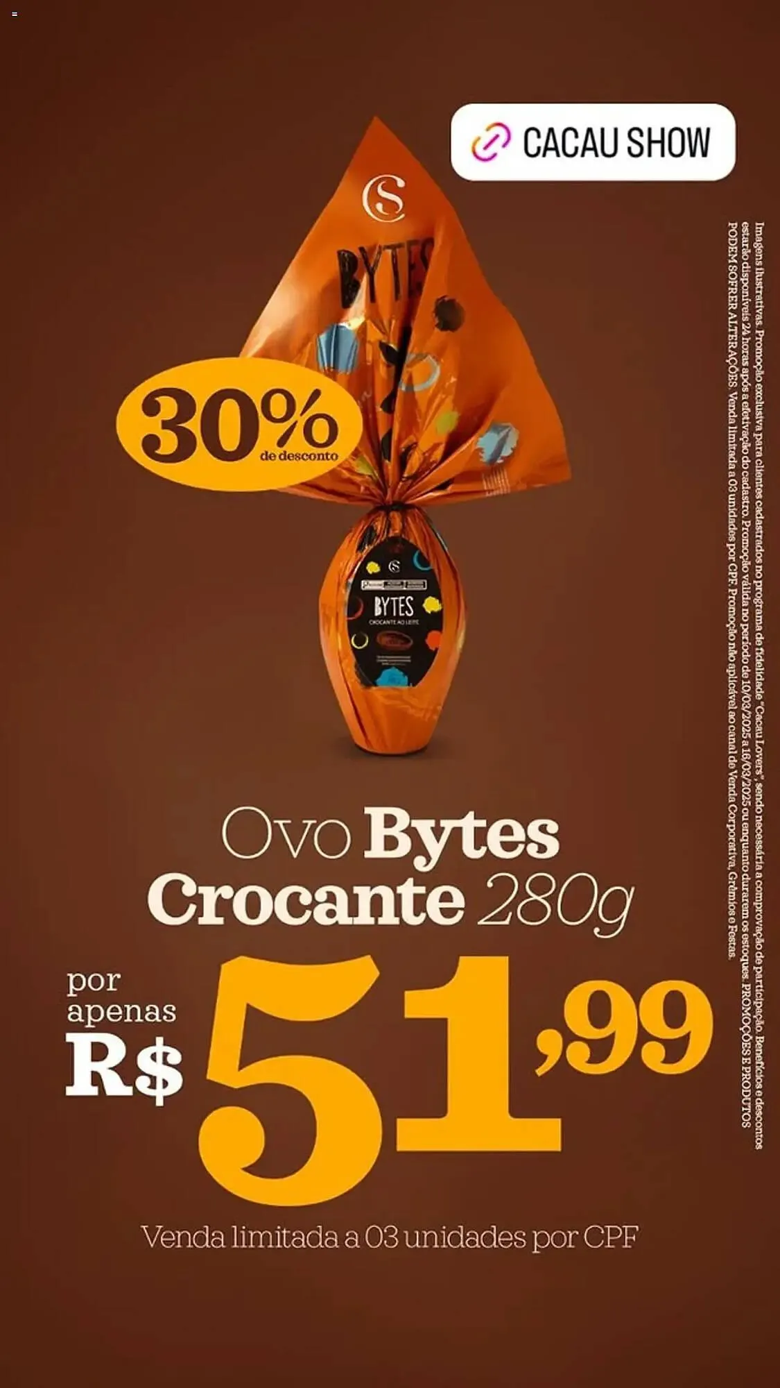 Encarte de Catálogo Cacau Show 10 de março até 16 de março 2025 - Pagina 6