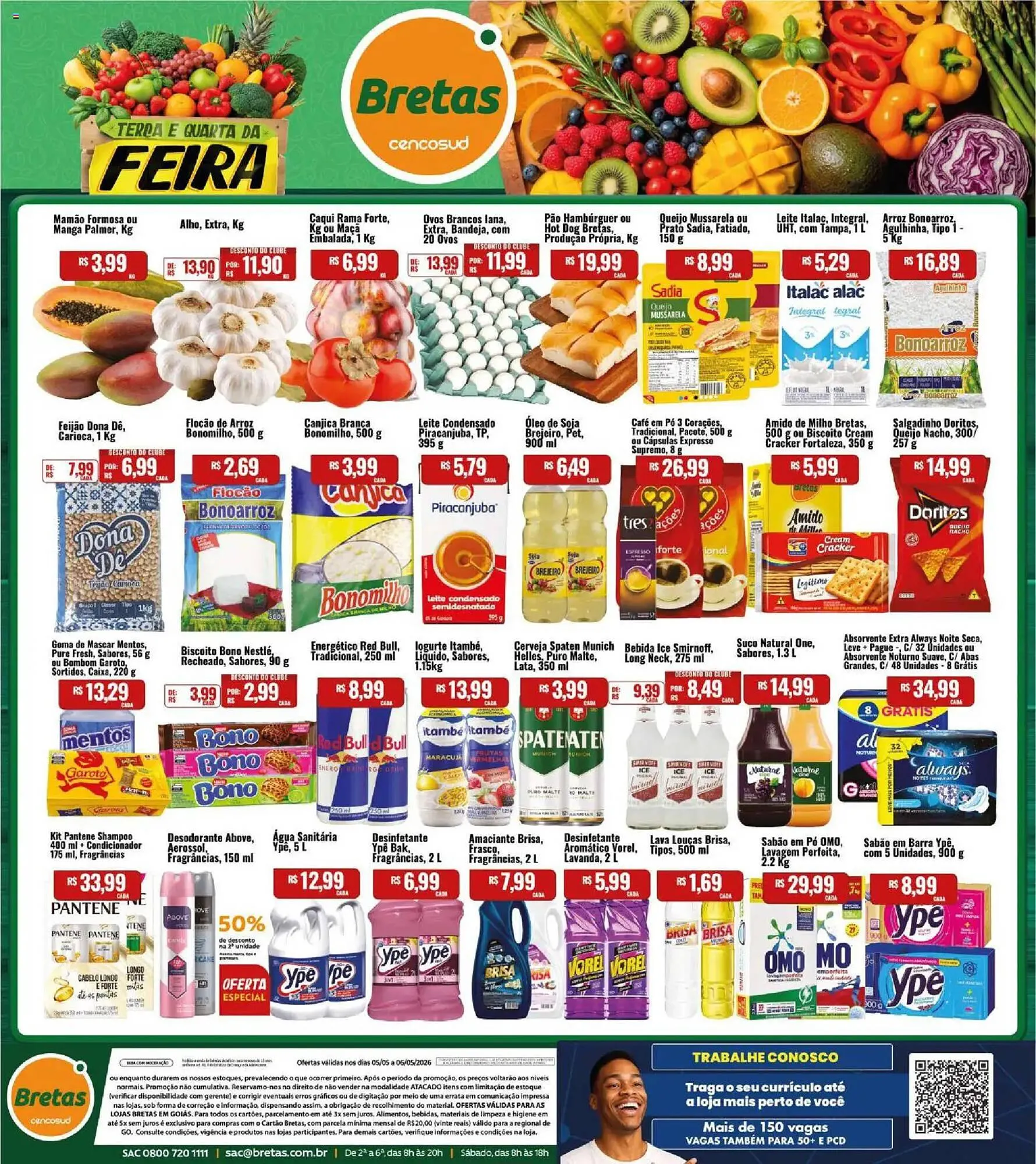 Encarte de Catálogo Supermercados Bretas 5 de maio até 7 de maio 2026 - Pagina 1