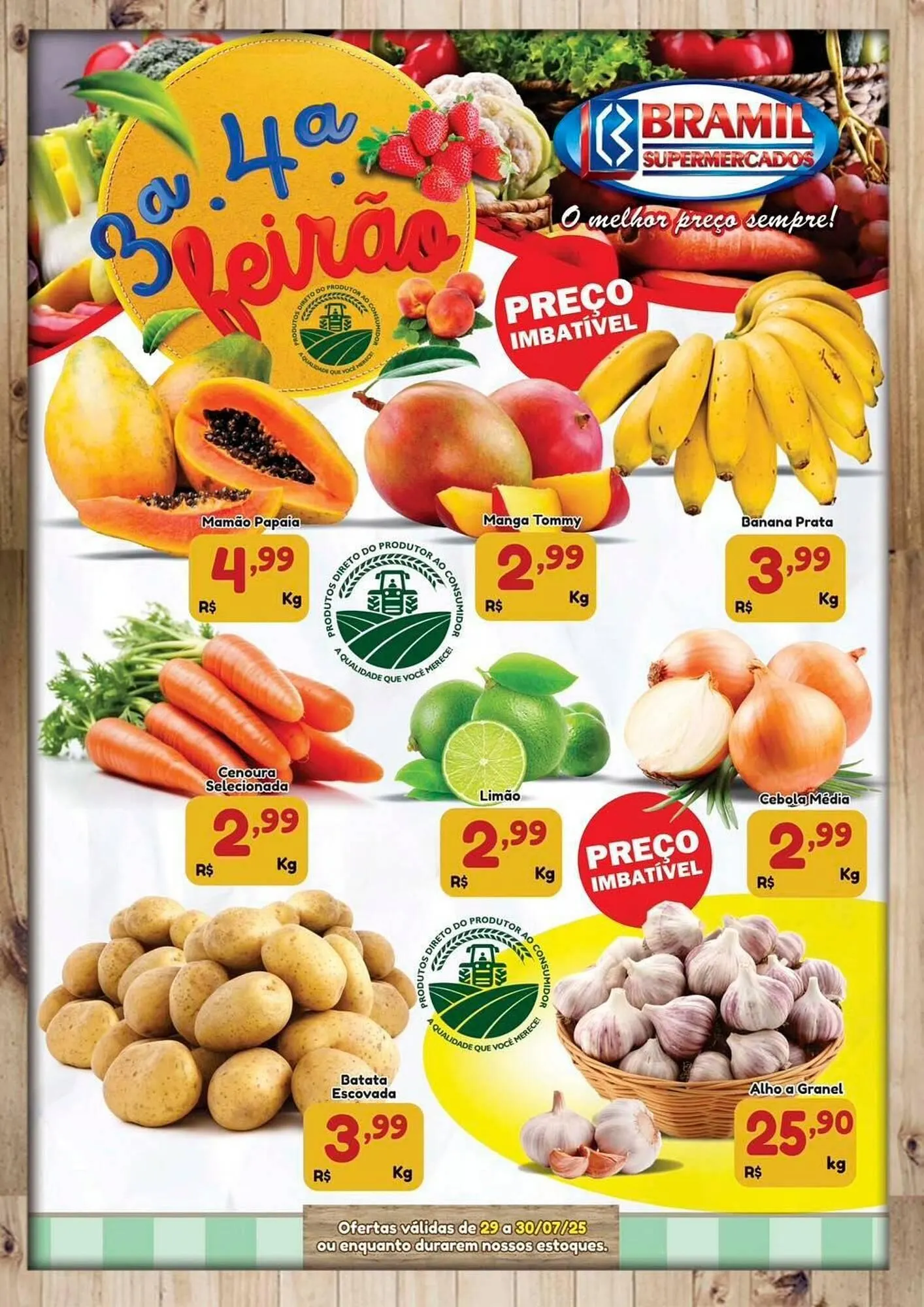Encarte de Catálogo Bramil Supermercados 29 de julho até 30 de julho 2025 - Pagina 1
